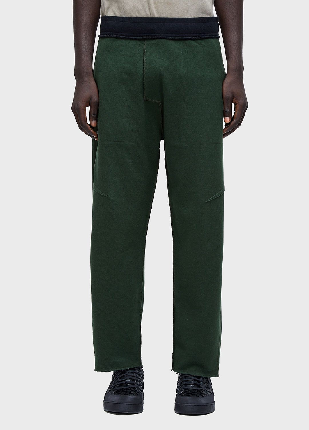 Calça double texture dart