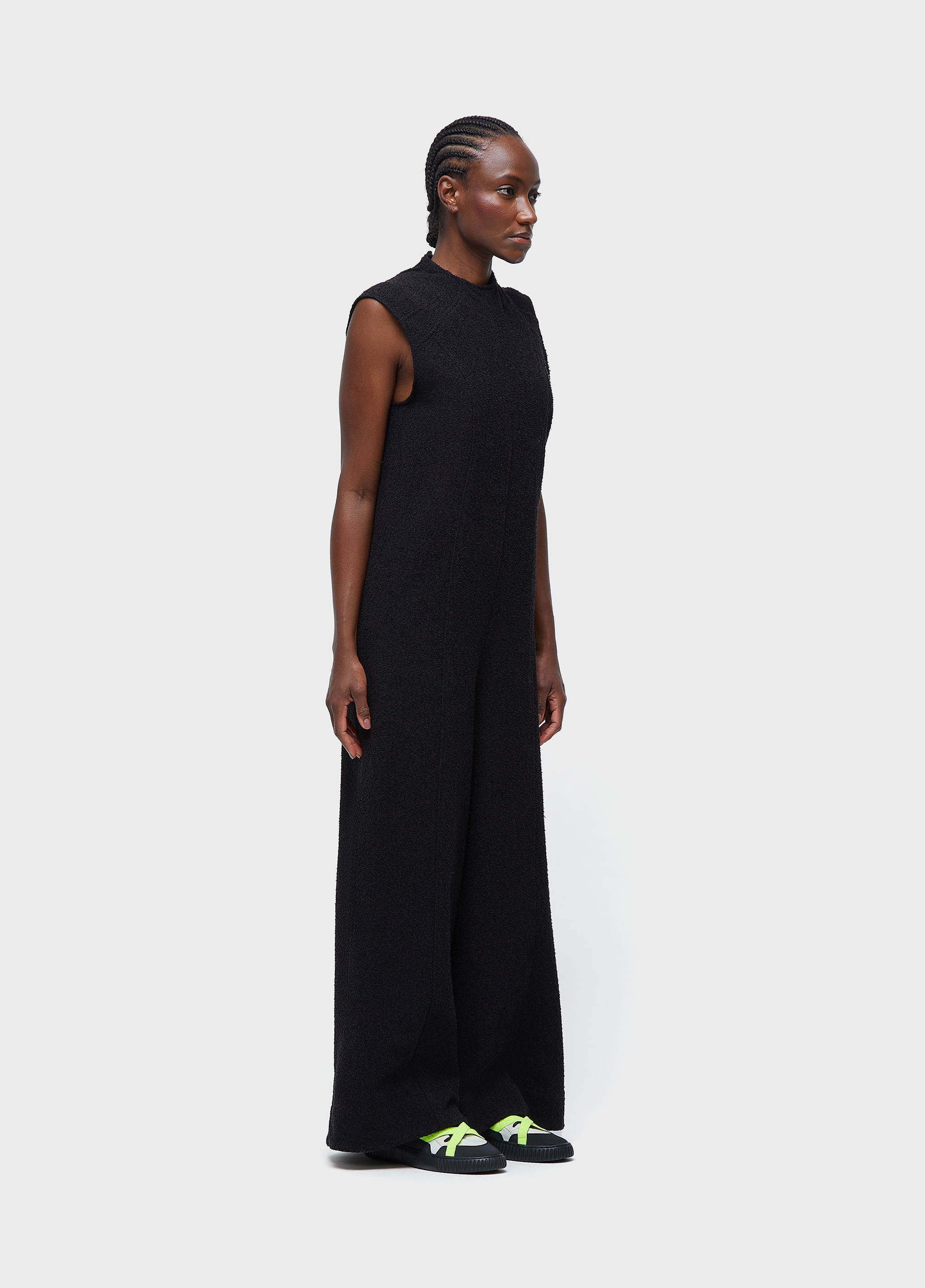 Macacão sleeveless atoalhado
