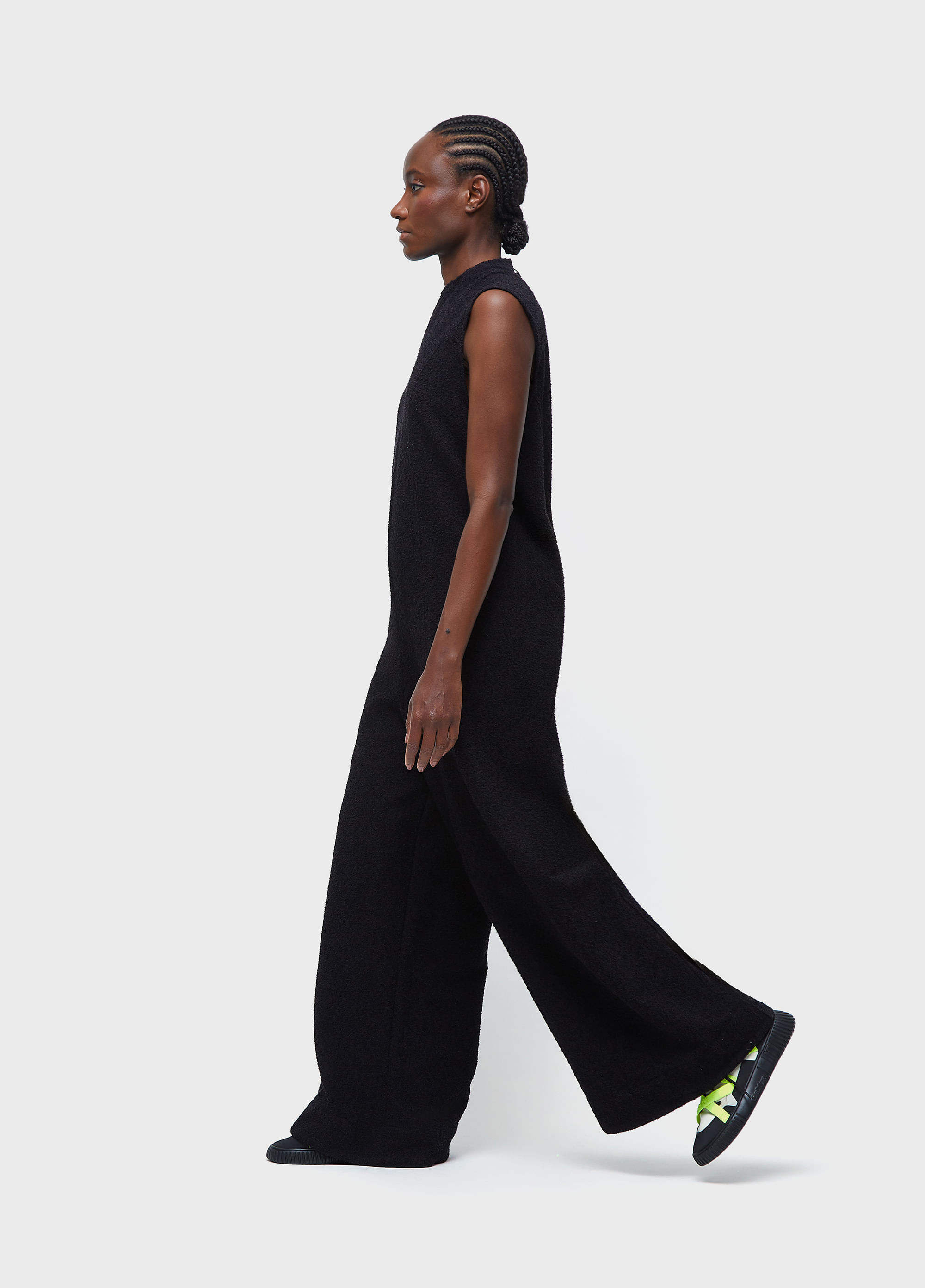 Macacão sleeveless atoalhado