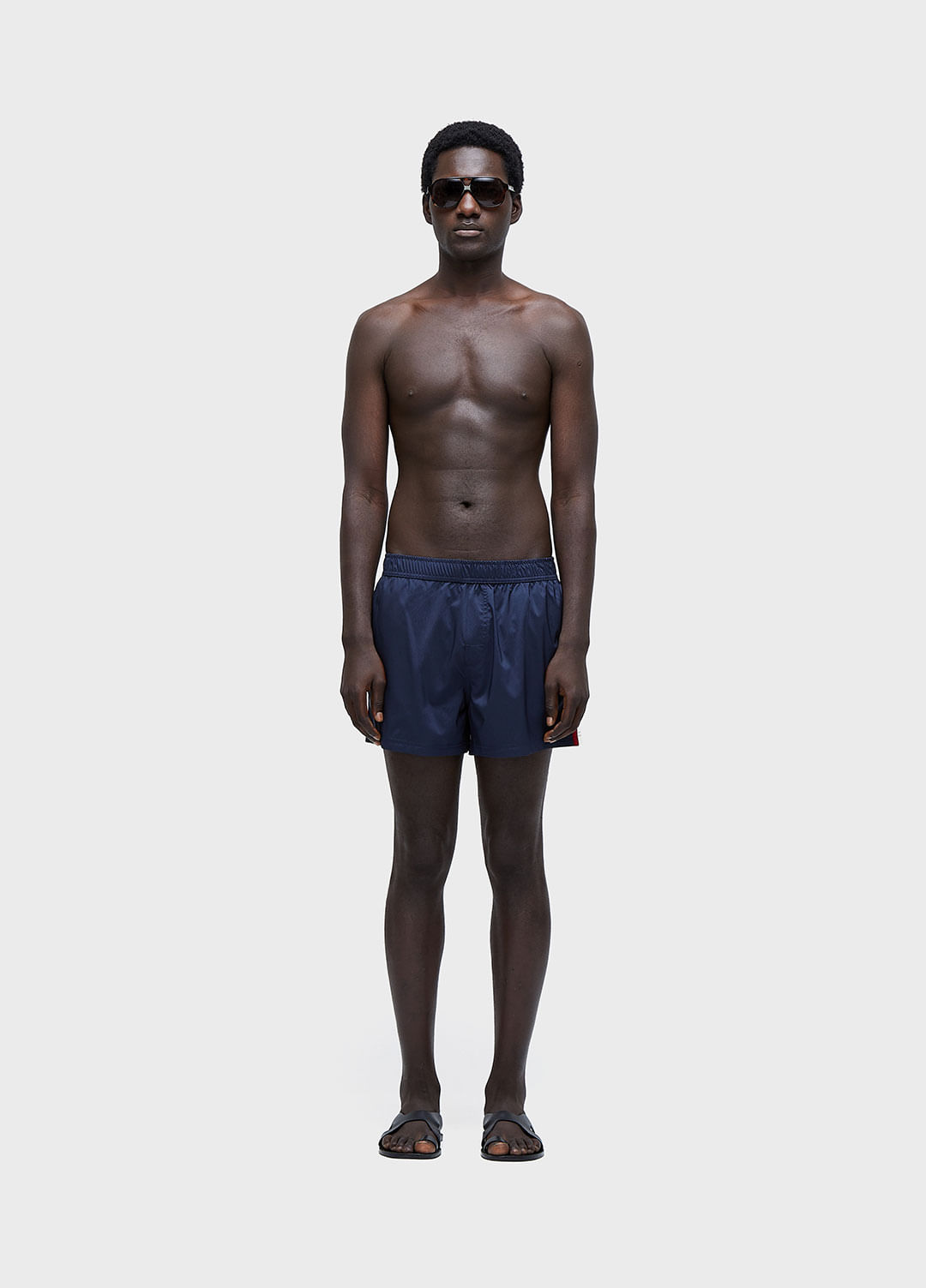 Resort short aquaone urban color stripes