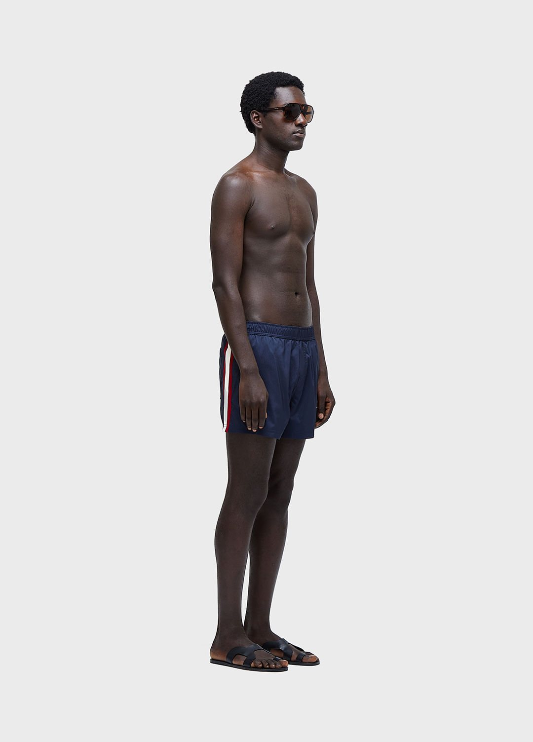 Resort short aquaone urban color stripes