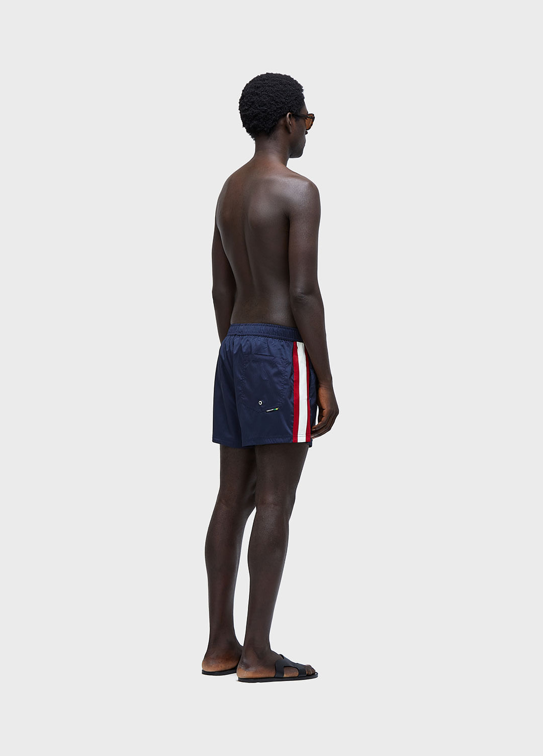 Resort short aquaone urban color stripes