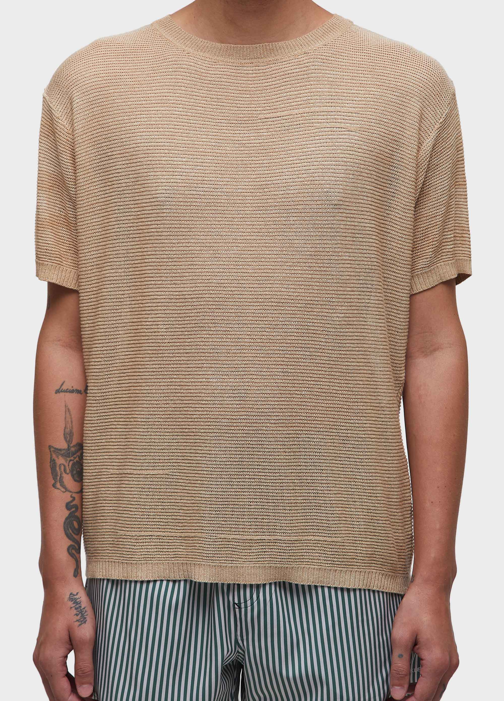 T-shirt tricot cork