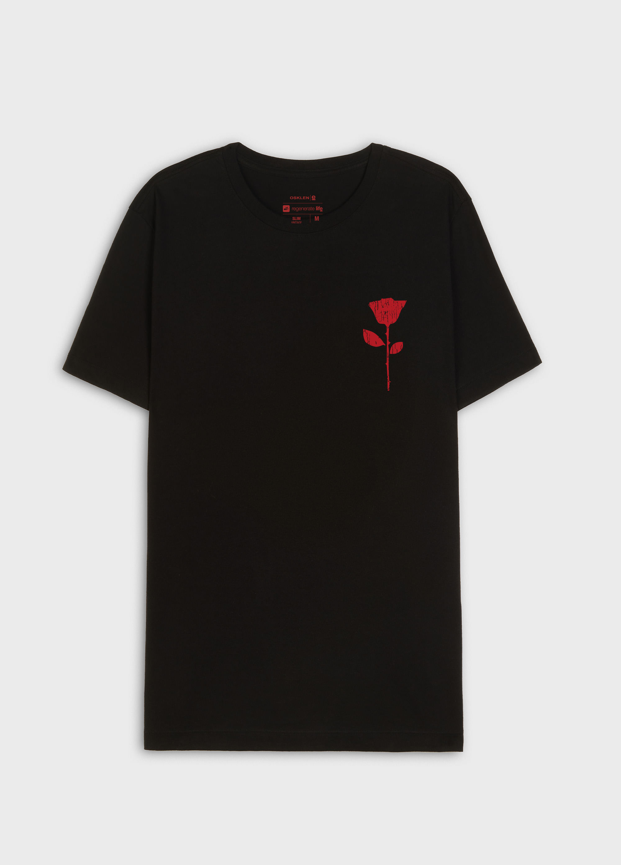 T-shirt vintage rose stc