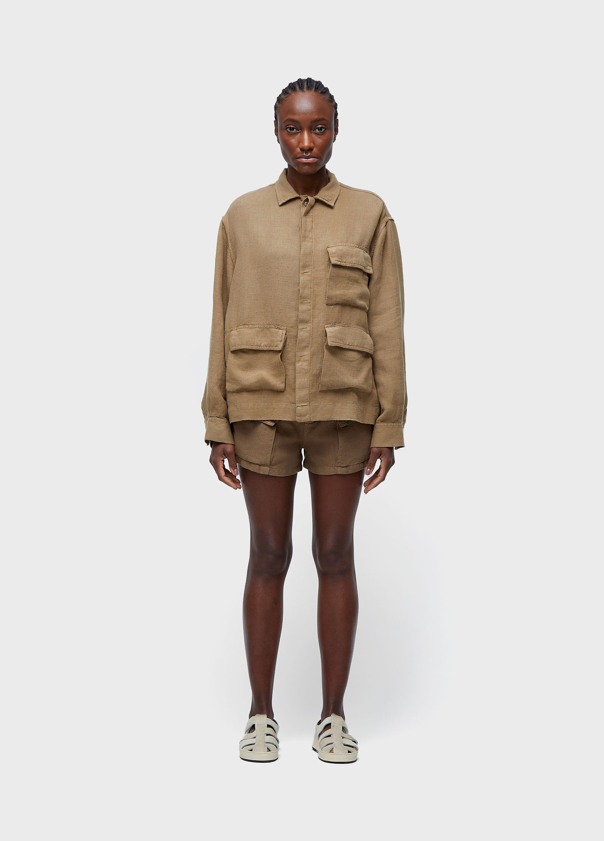 Short  linen pockets