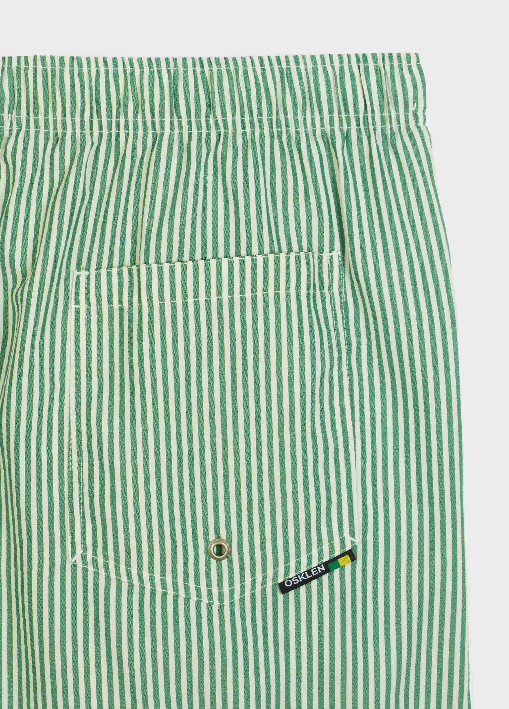 Beach short litoral stripes