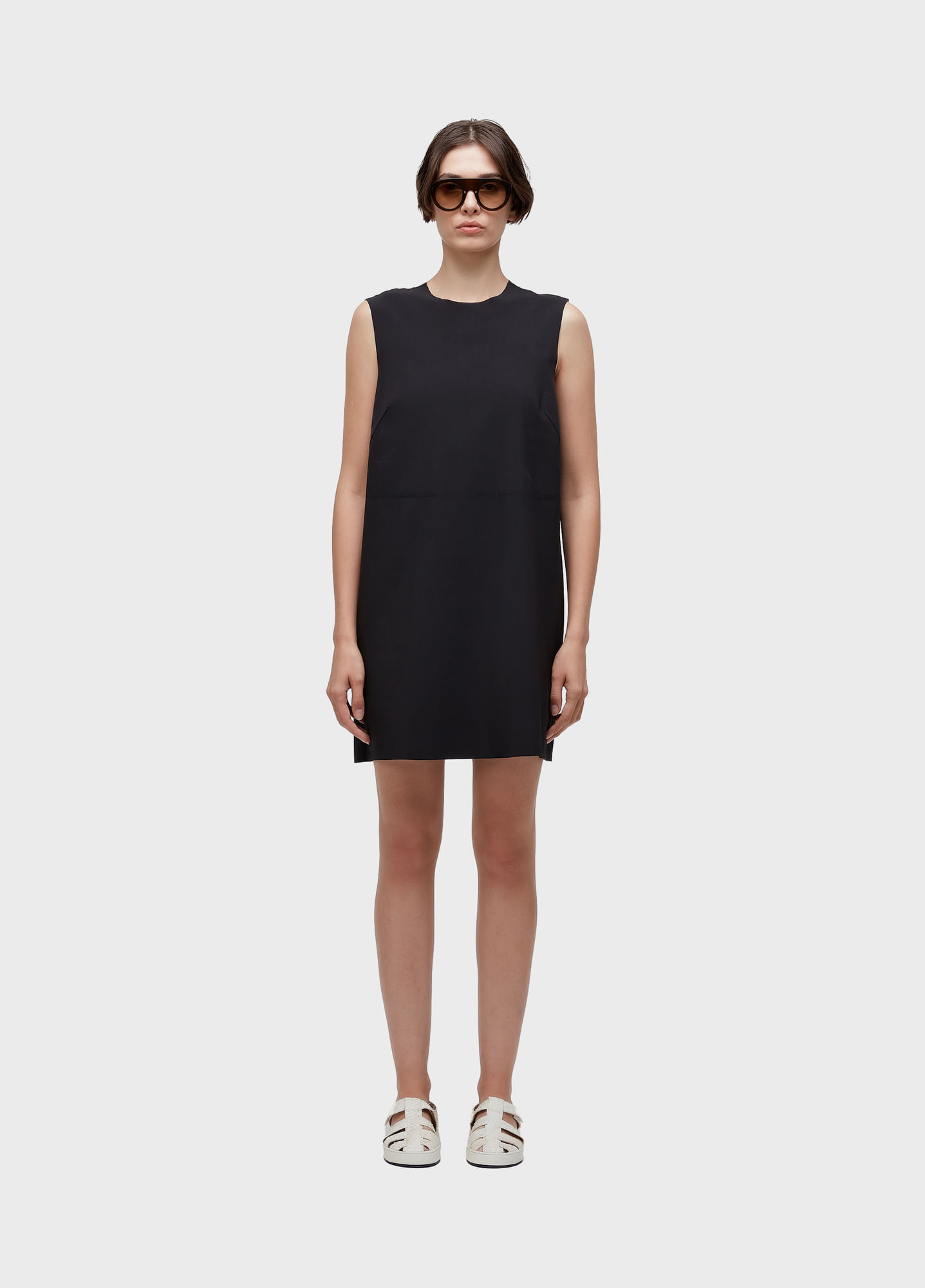 Vestido curto superlight double bicolor