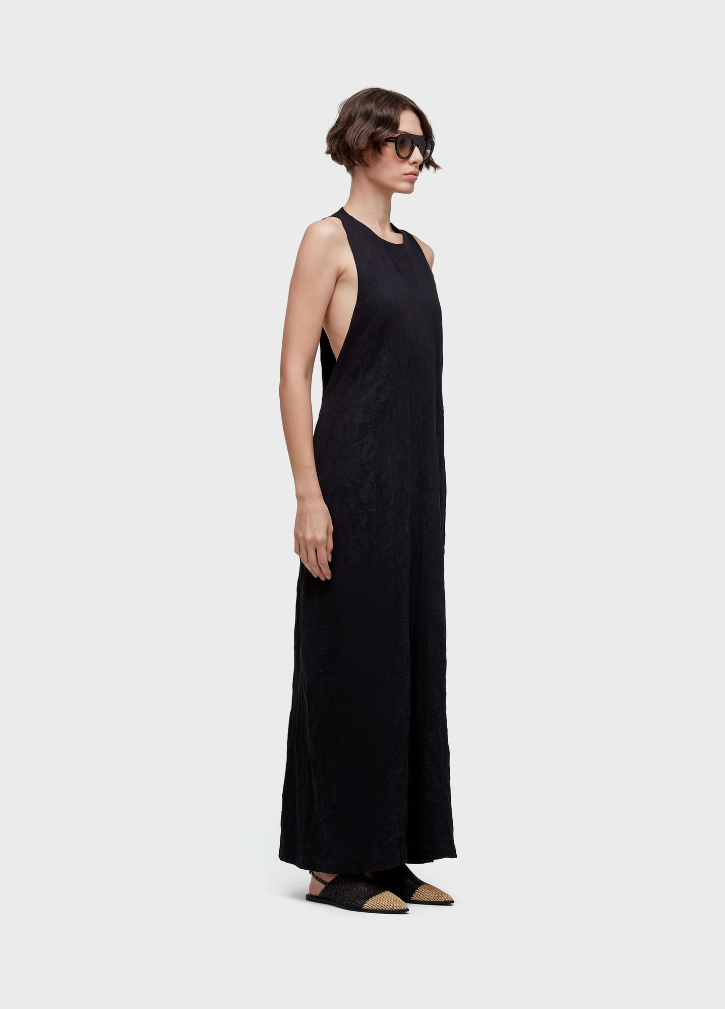 Vestido balloon wrinkle