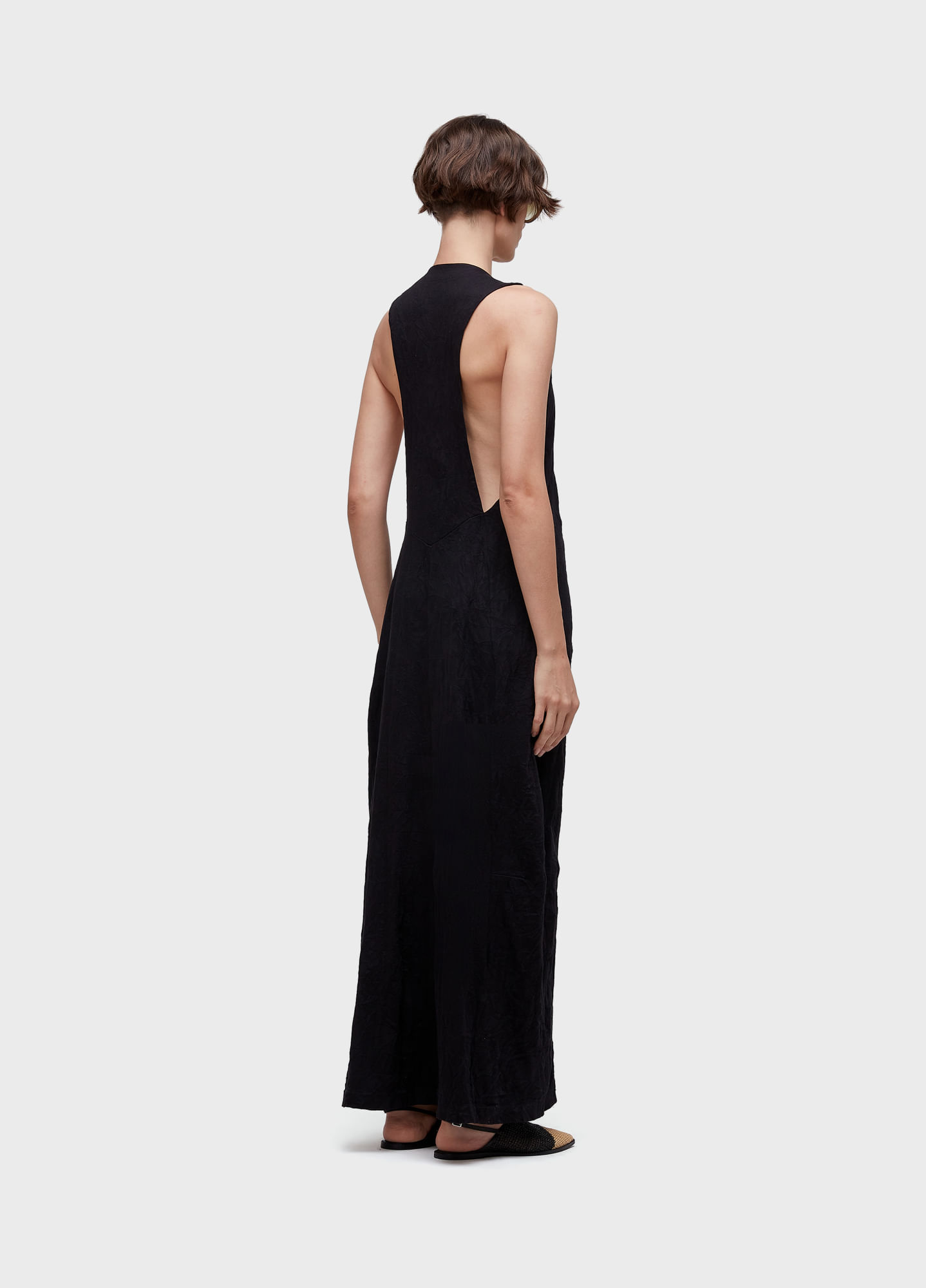 Vestido balloon wrinkle