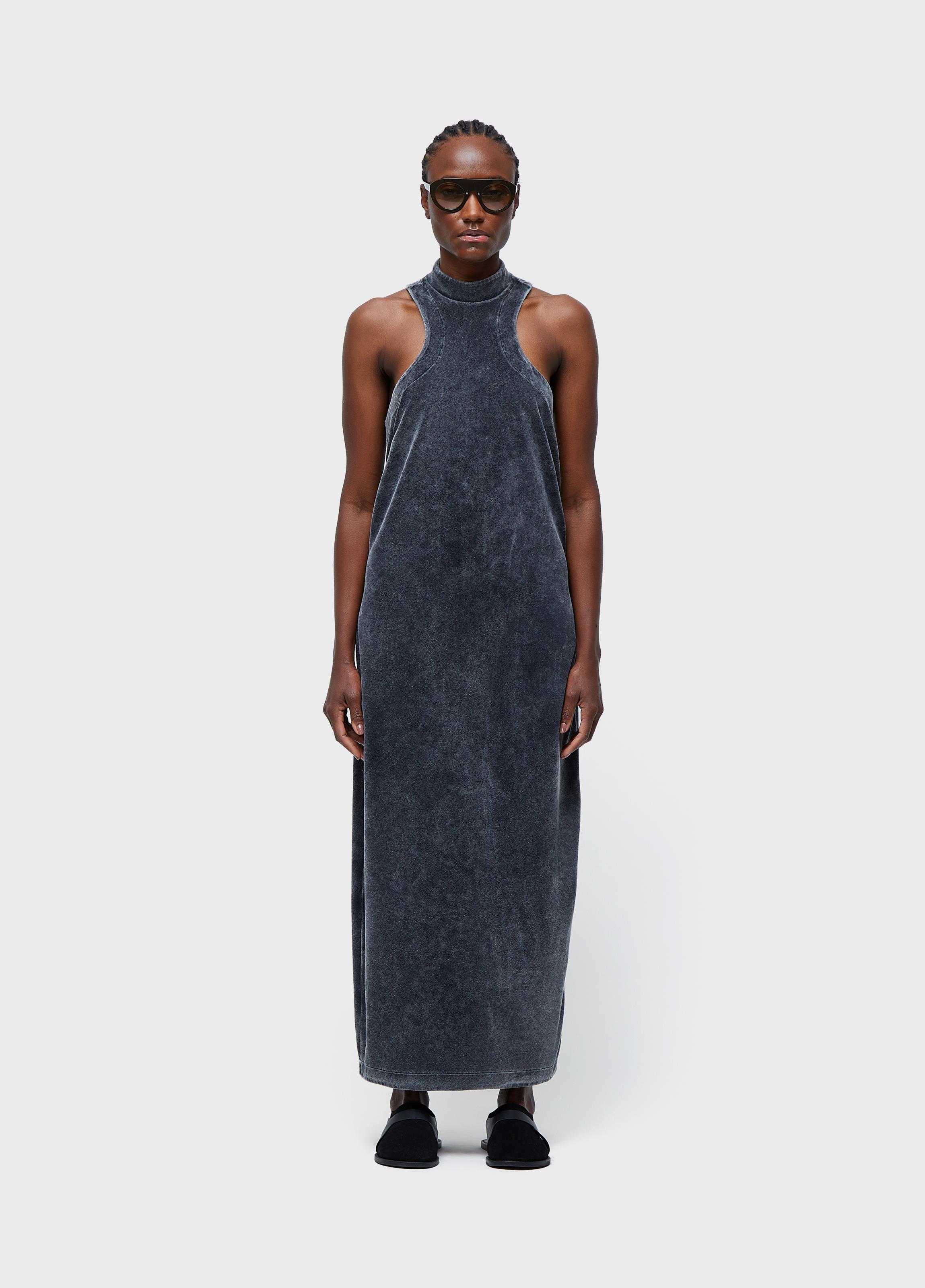 Vestido plush marmorizado
