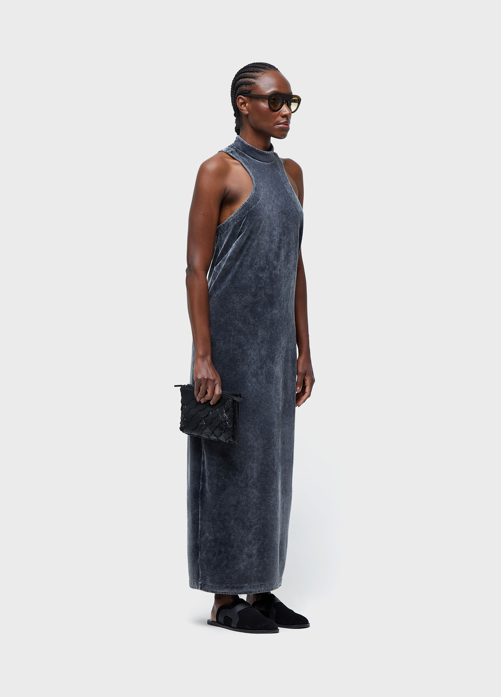 Vestido plush marmorizado