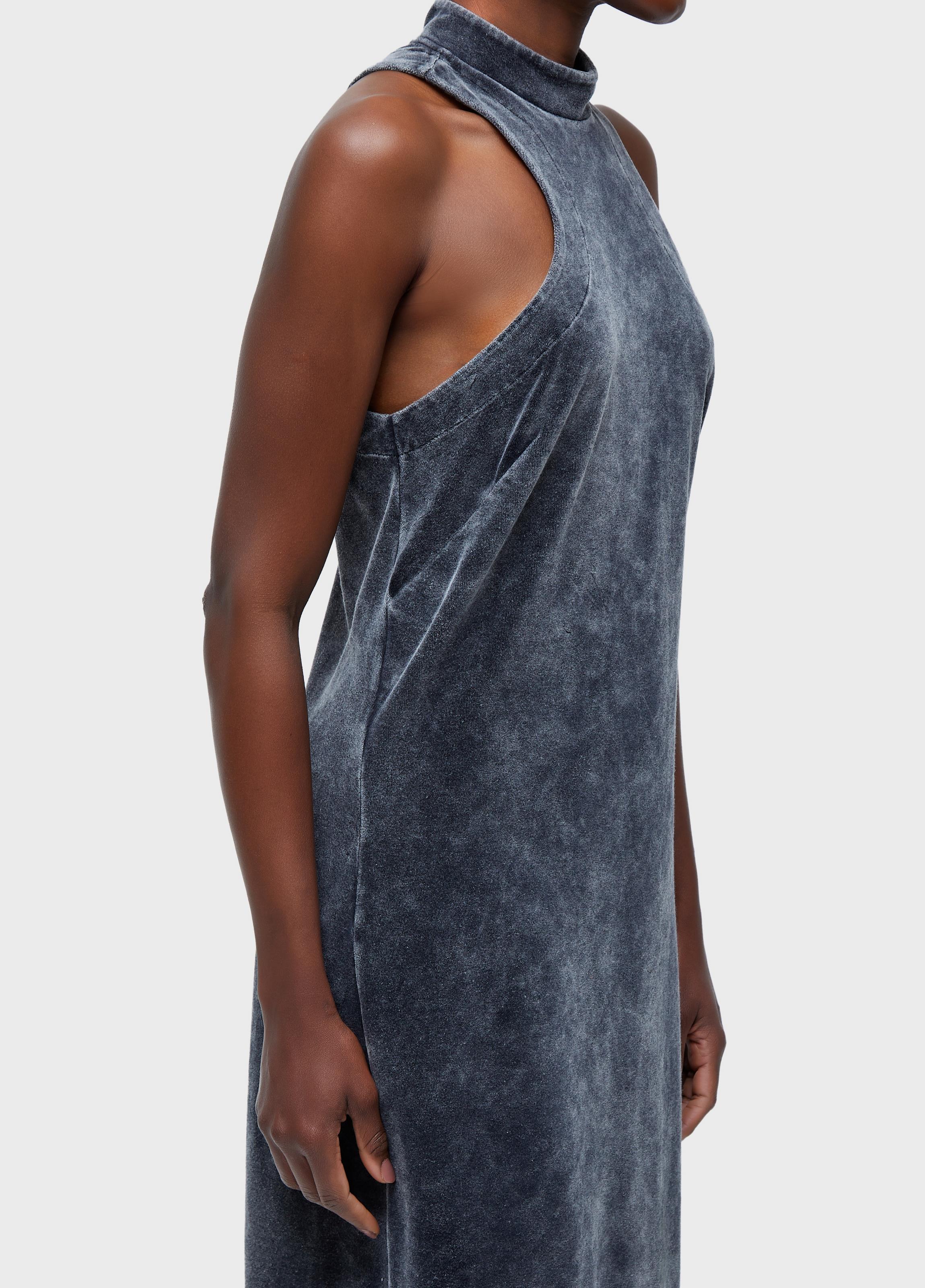 Vestido plush marmorizado