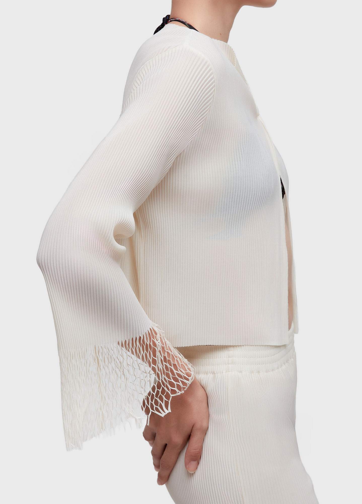 Cardigan plisse
