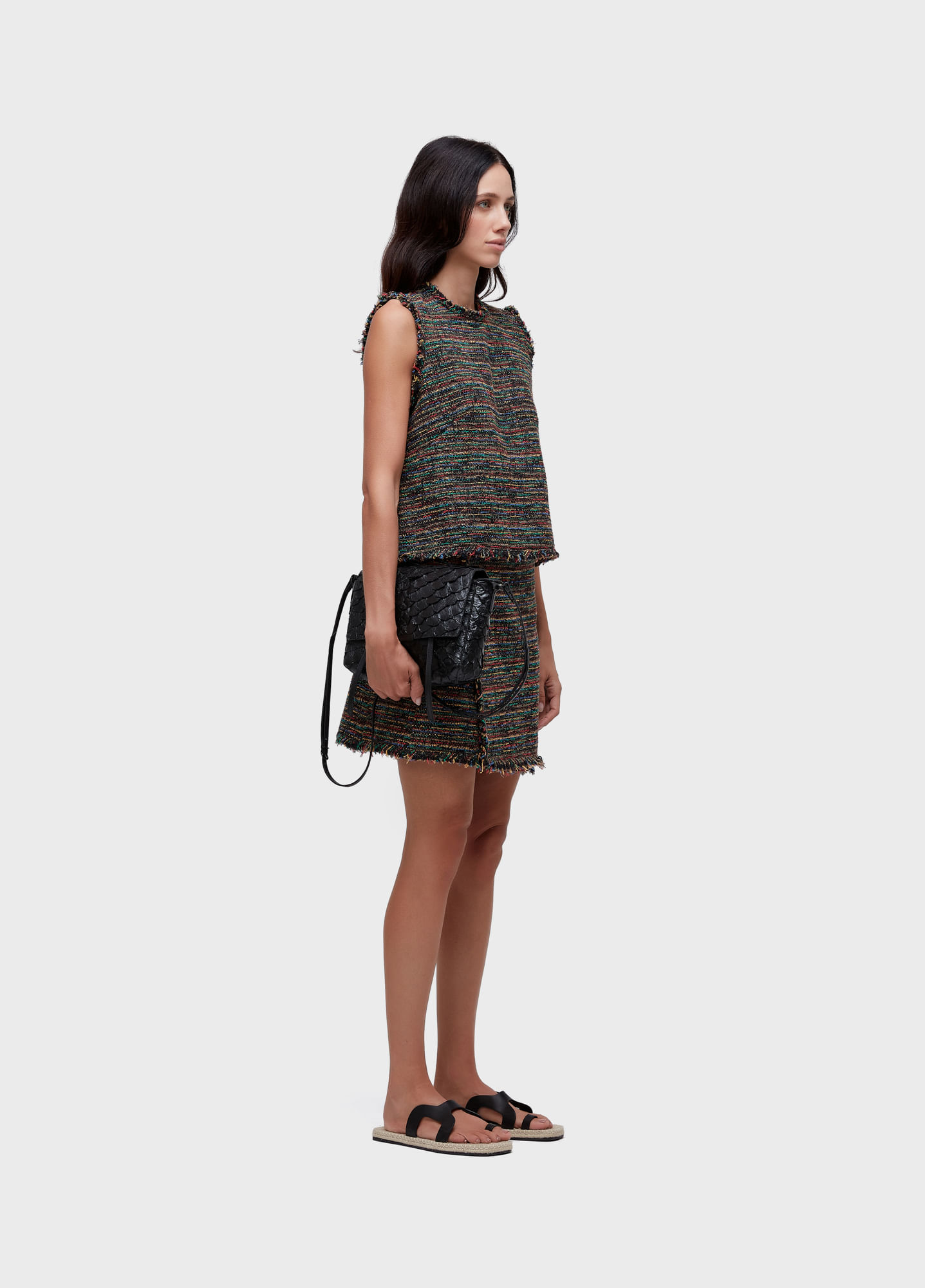 Sleeveless texture colors