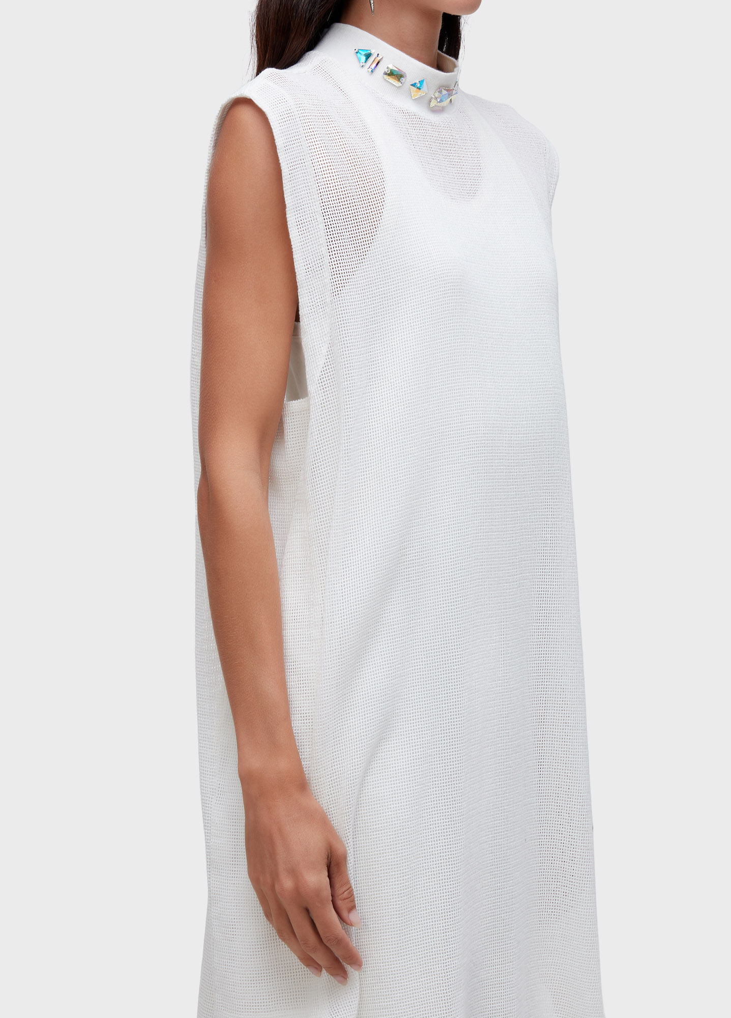 Vestido sleeveless pedras