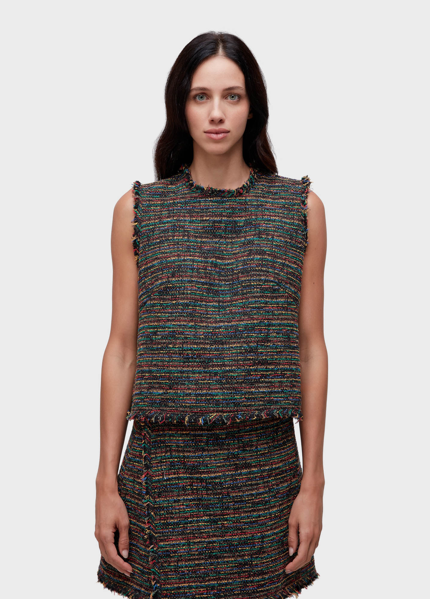 Sleeveless texture colors