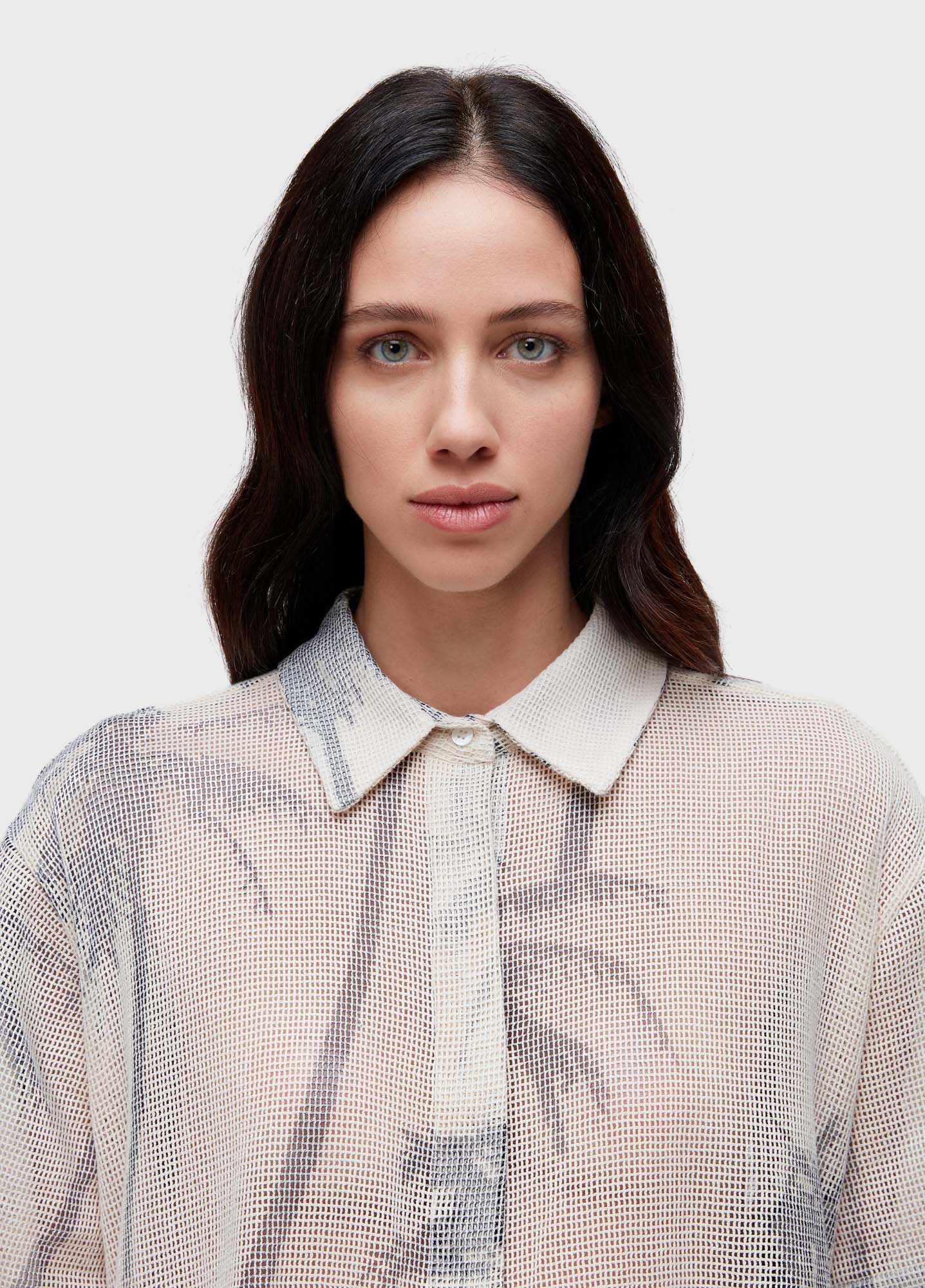 Camisa manga curta tela coqueiro