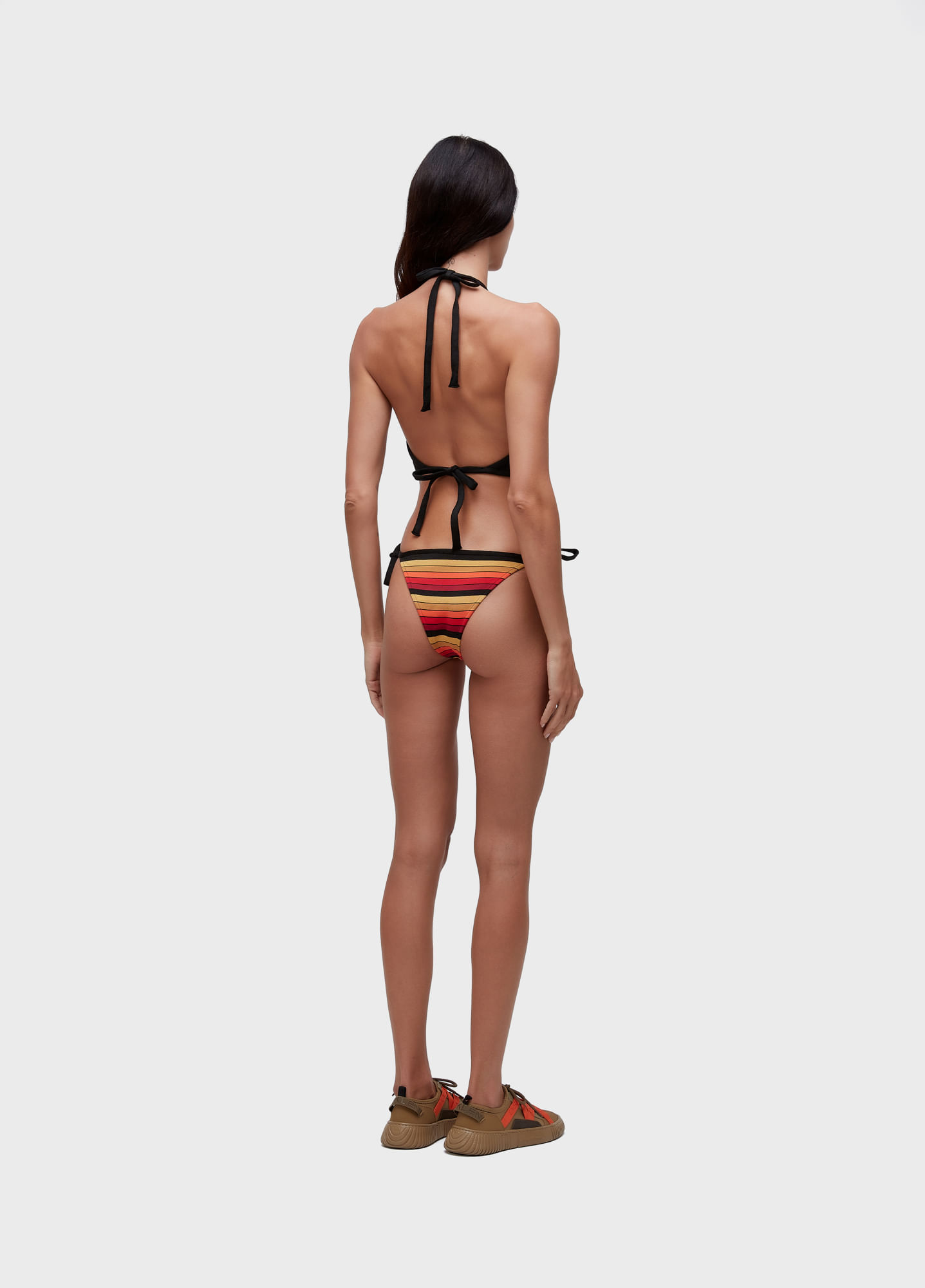 Biquíni frente única tricot onda