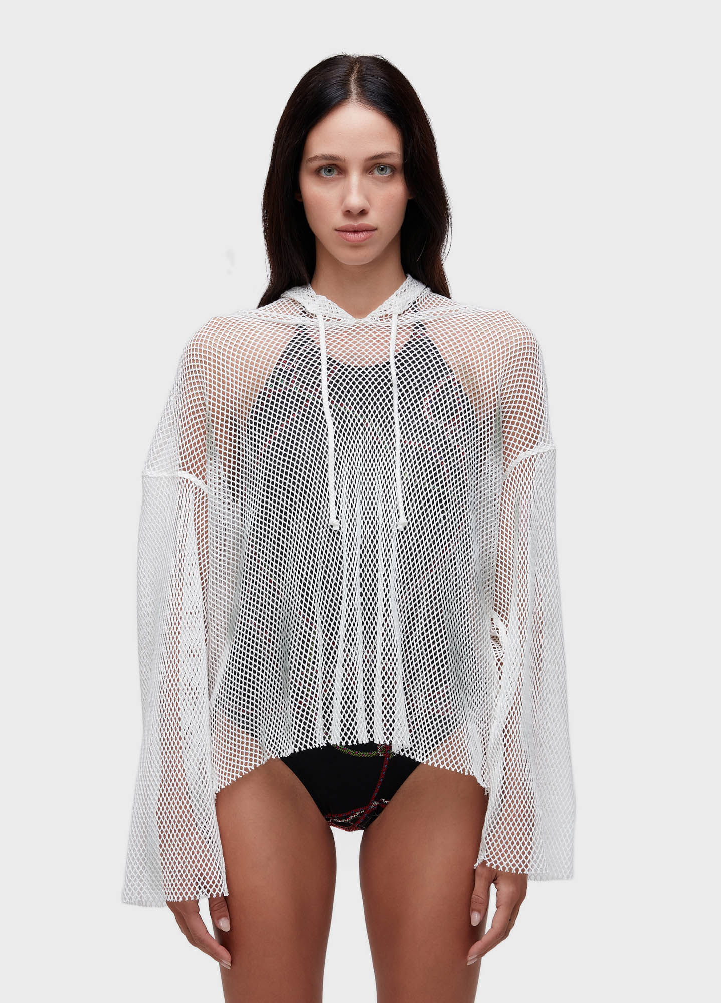 Camisa capuz layers tela