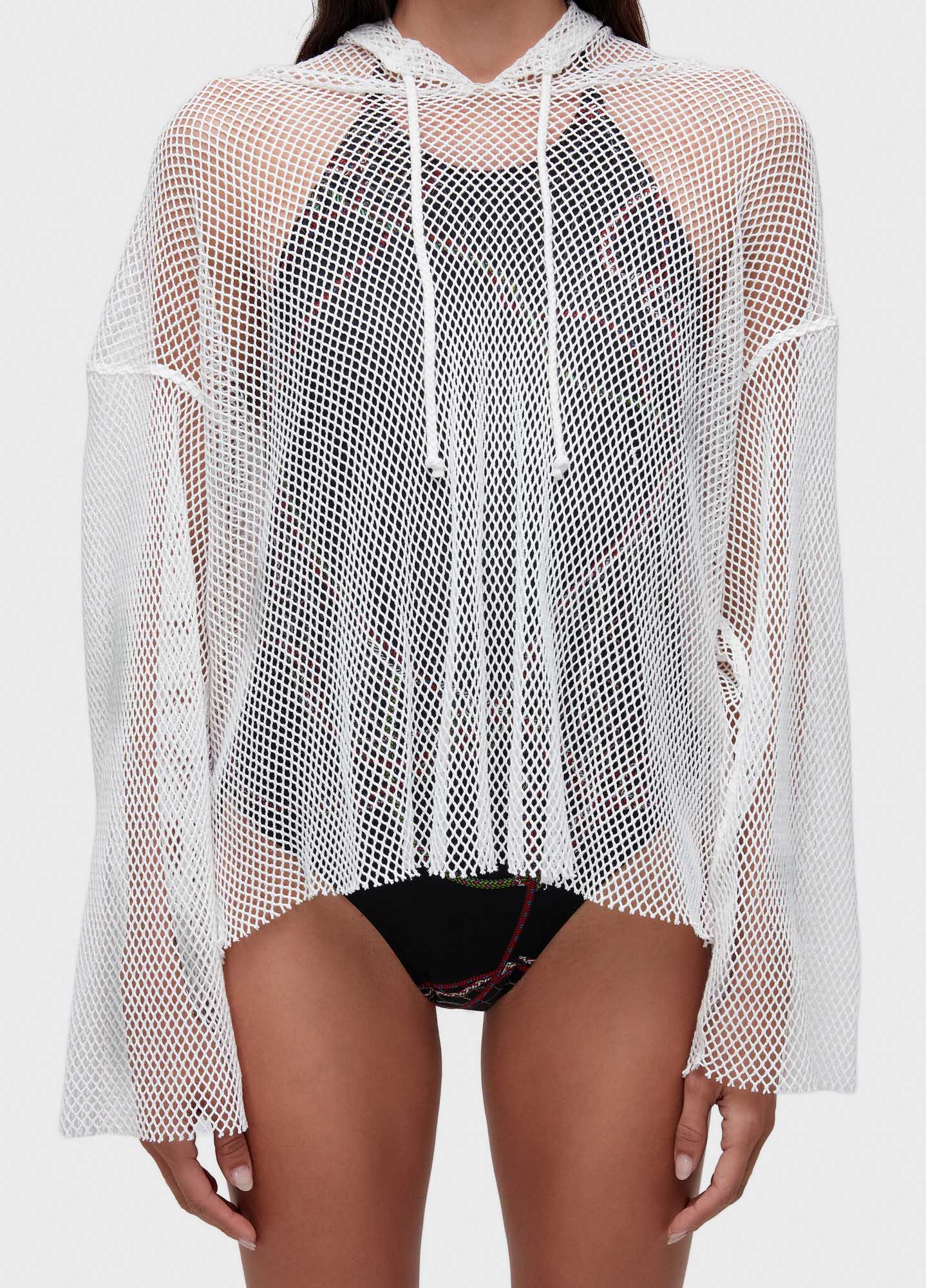 Camisa capuz layers tela