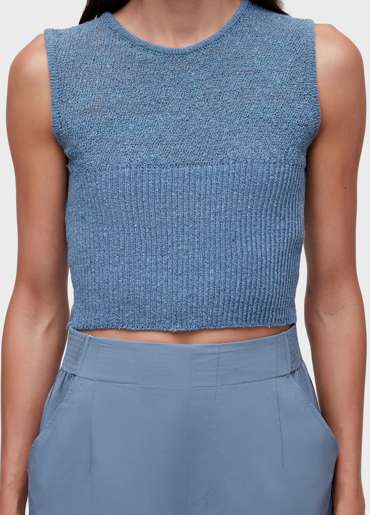 Regata tricot cropped fit