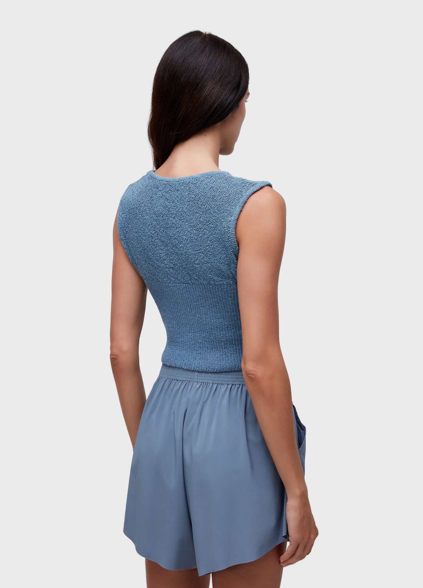 Regata tricot cropped fit