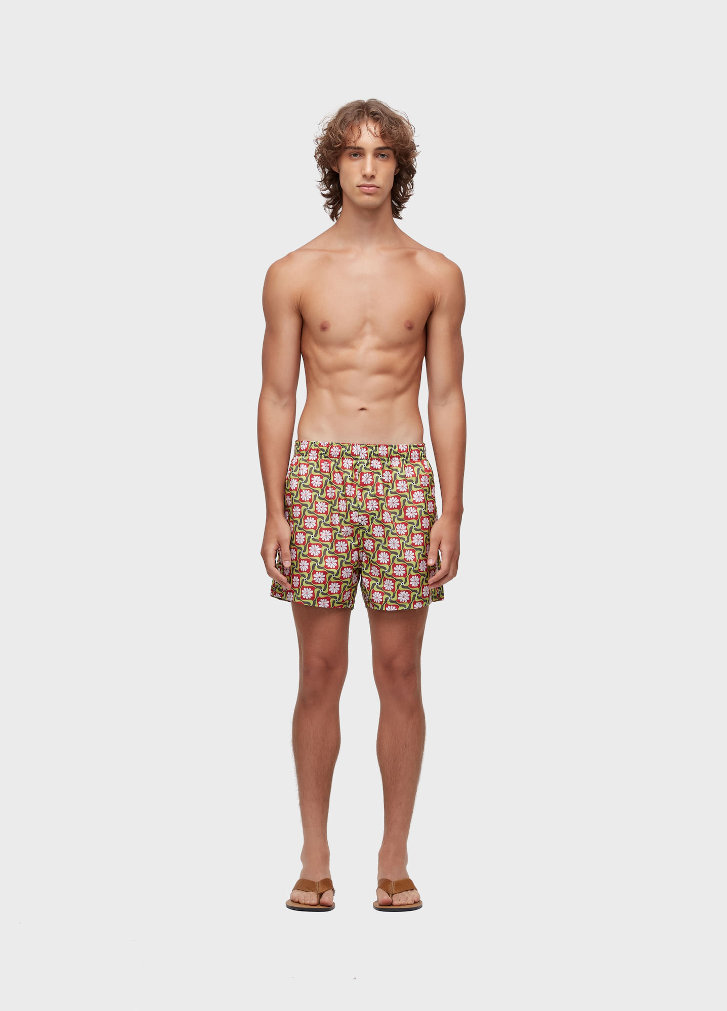 Beach short flower path