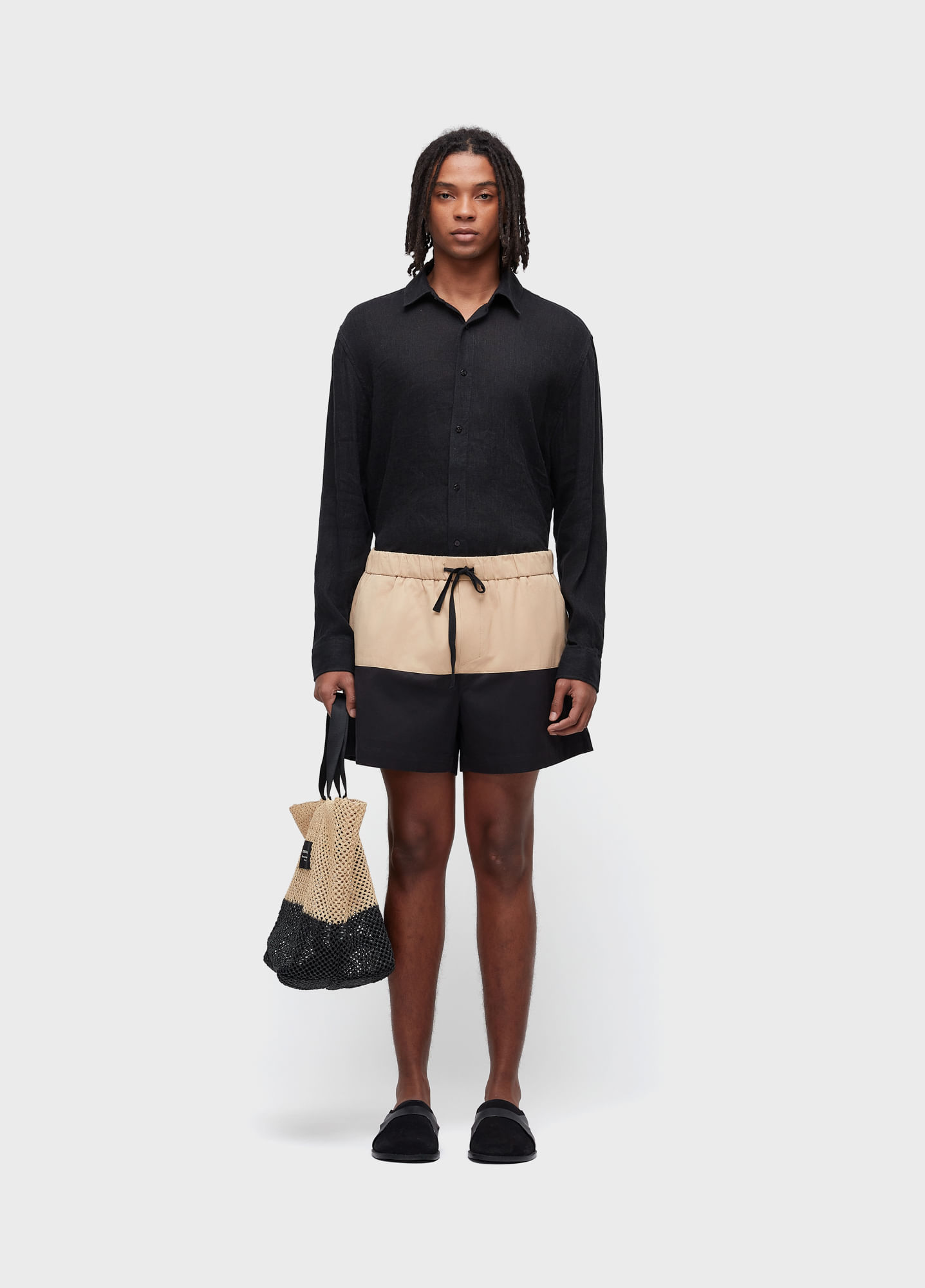 Short pj bicolor cotton