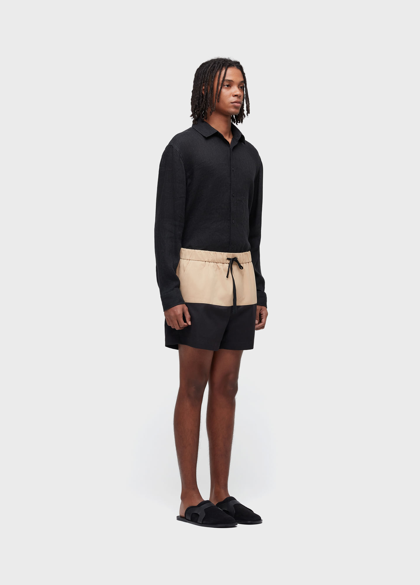 Short pj bicolor cotton