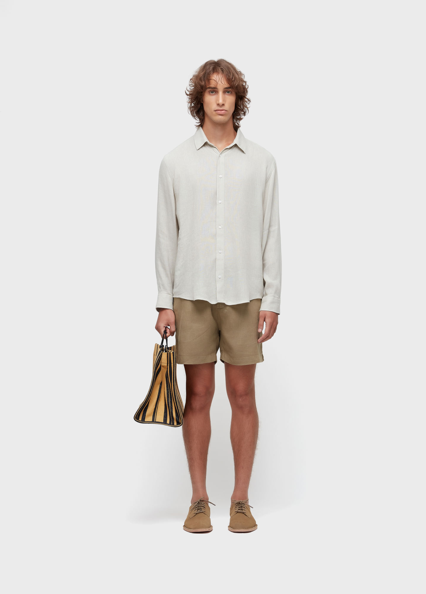 Bermuda alfaiataria pure linen