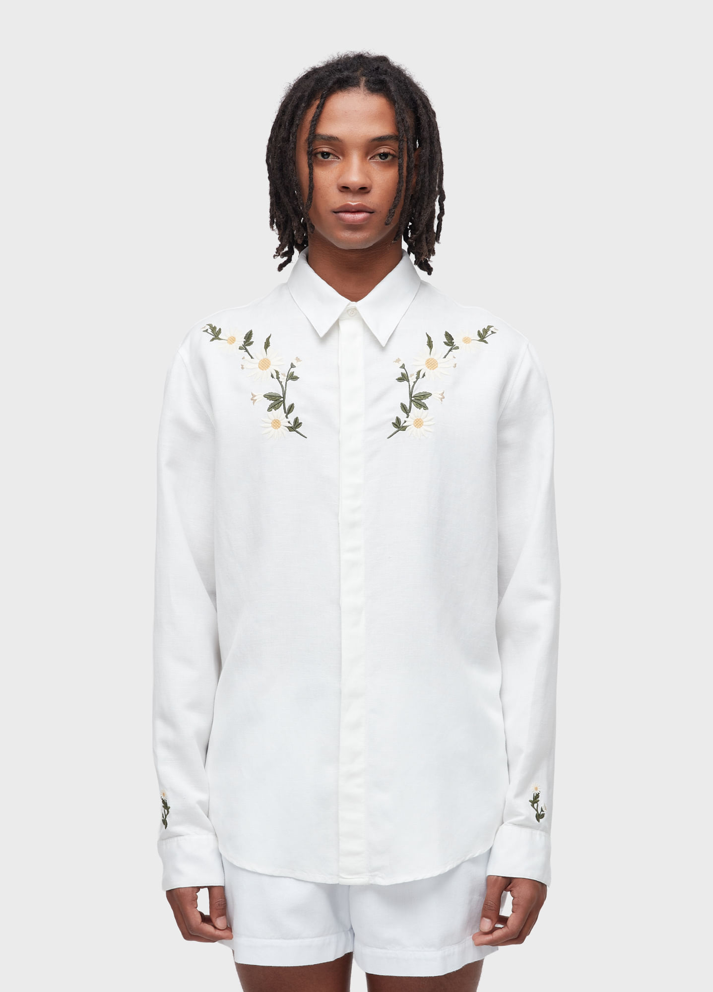 Camisa linen daisy light ML