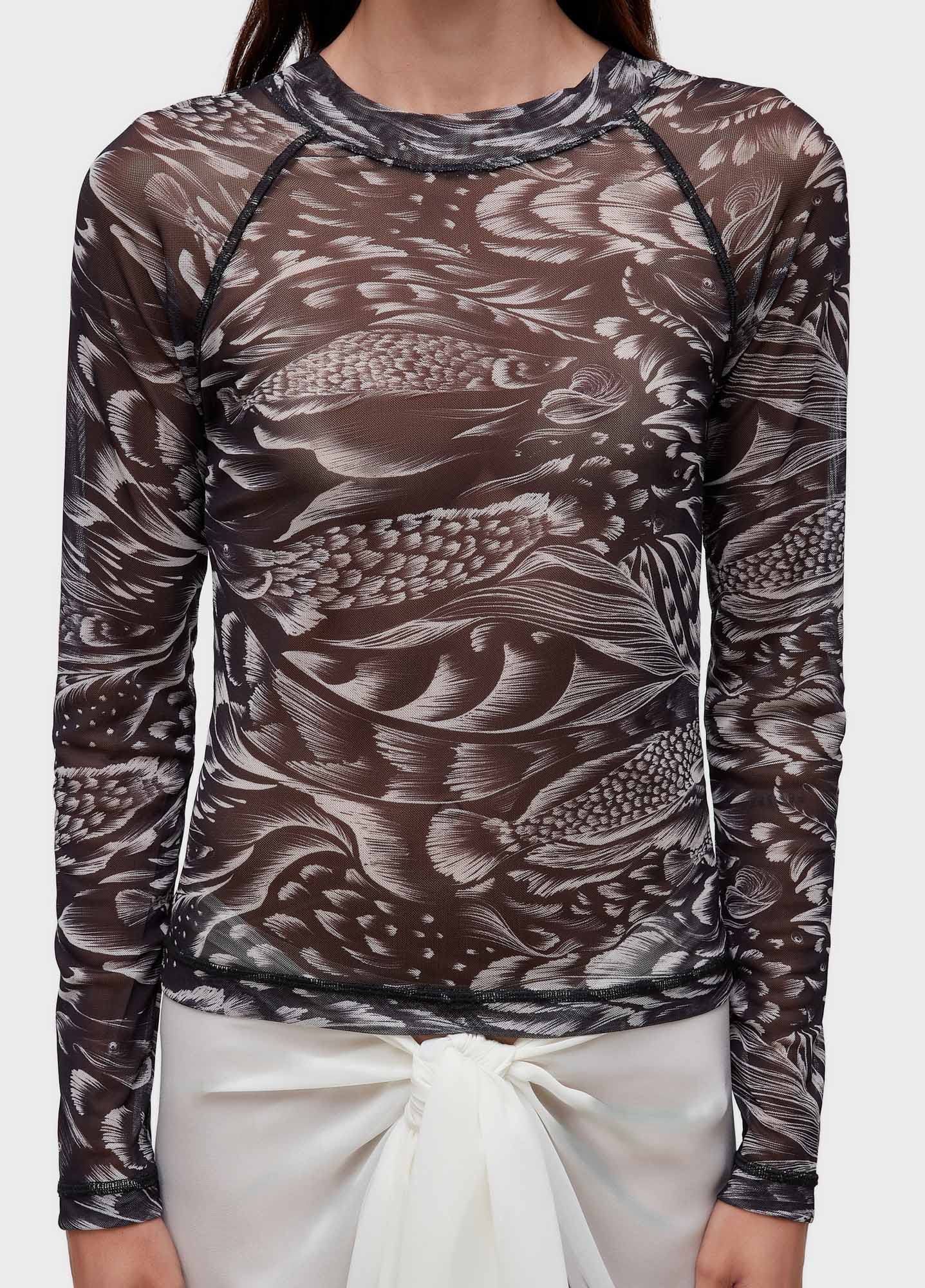 Blusa tule pirarucu trace