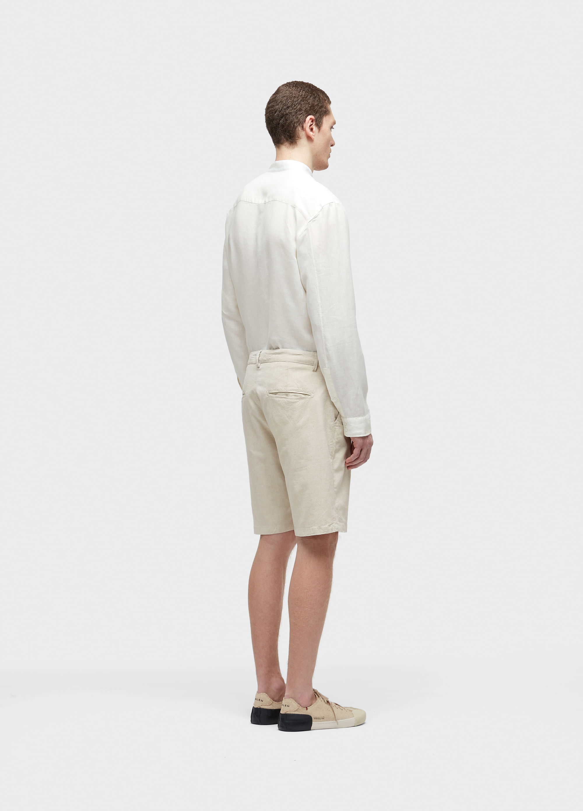 Bermuda alfaiataria basic linen