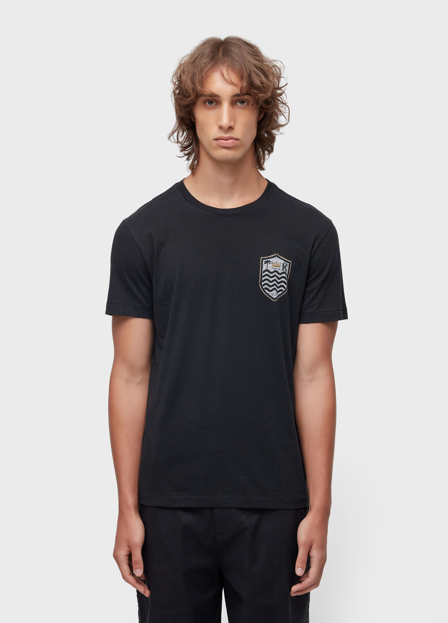 T-shirt soft used brasão gaze