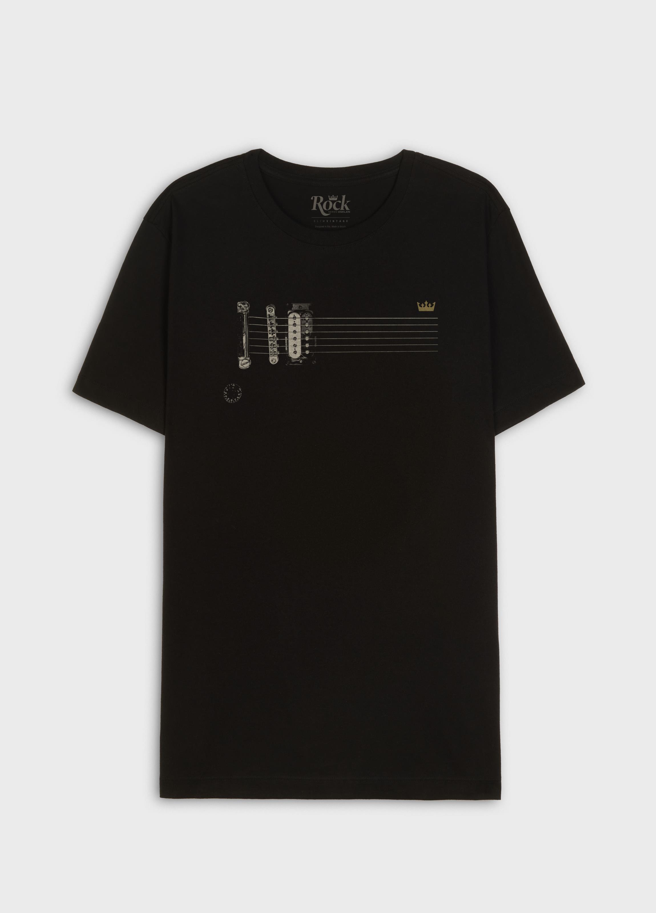 T-shirt slim vintage strings