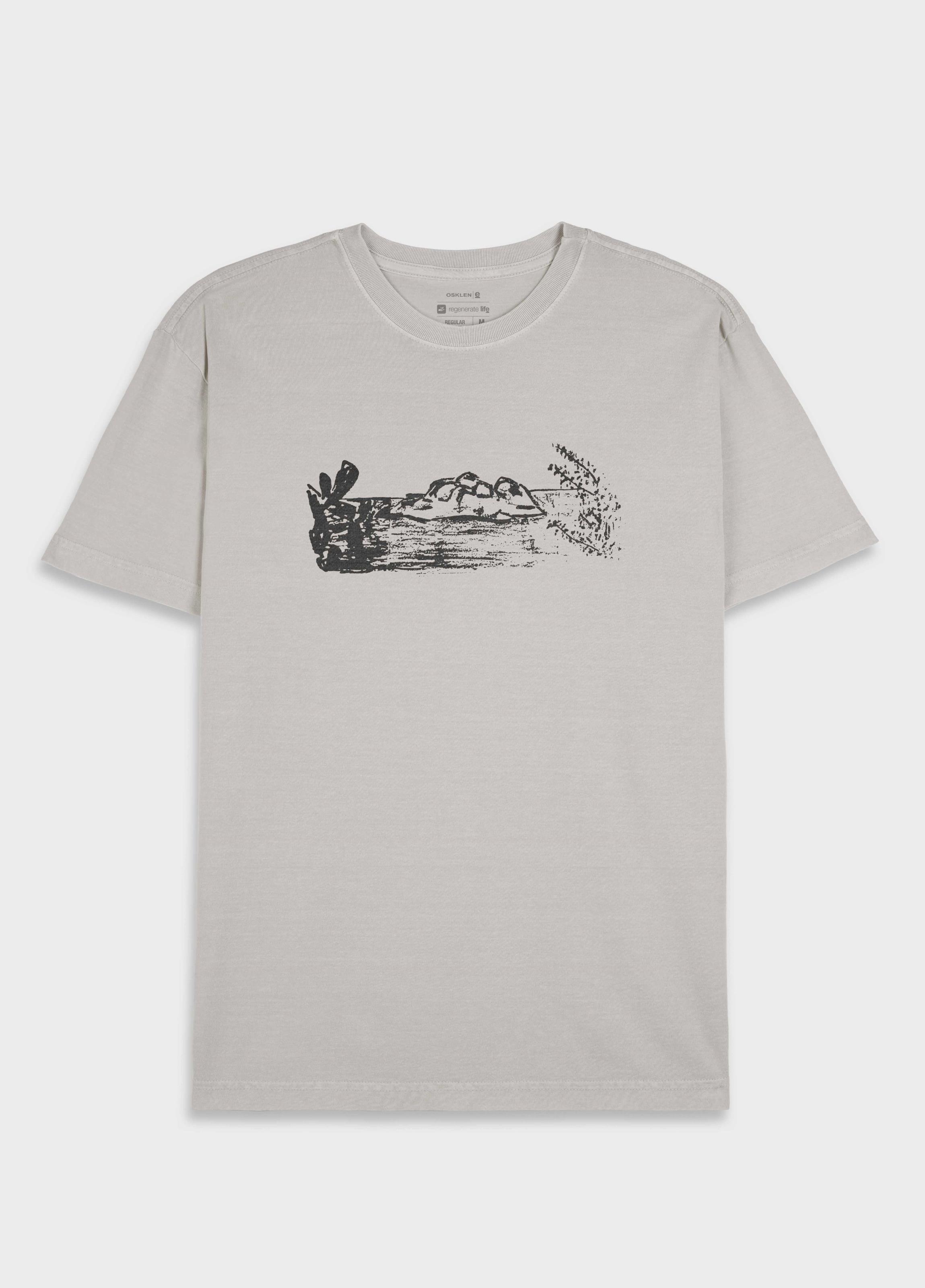 T-shirt stone beach draw