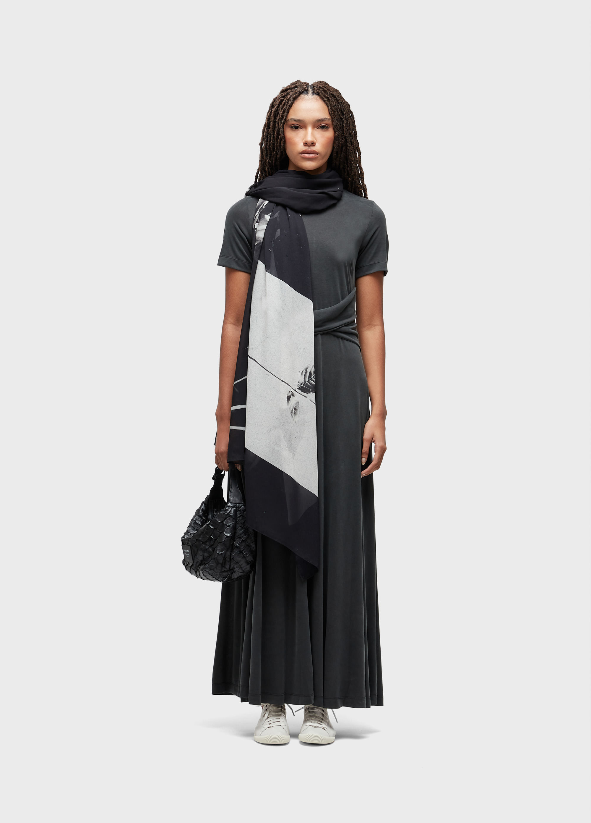 Vestido washed touch transpasse