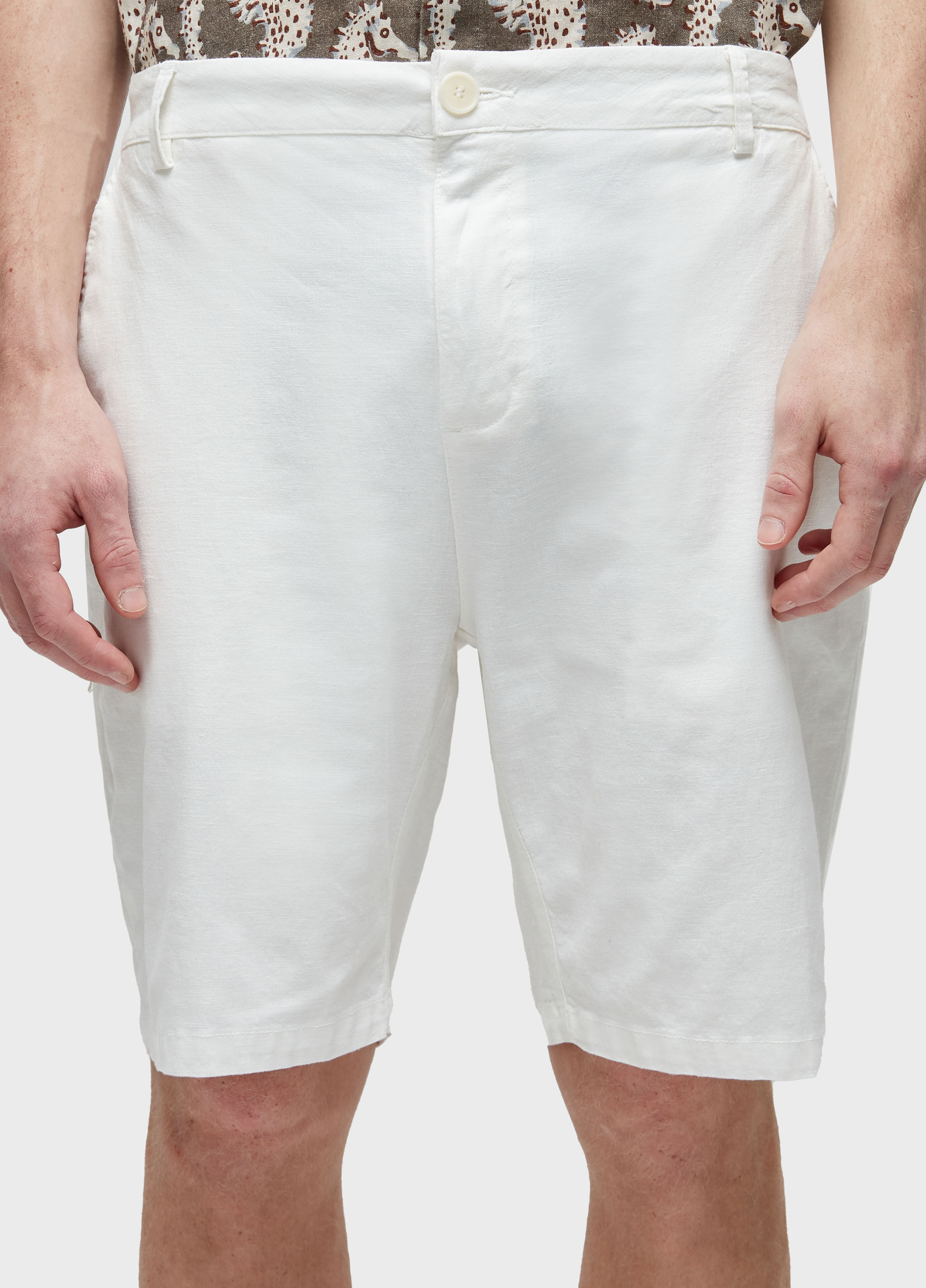 Bermuda alfaiataria basic linen