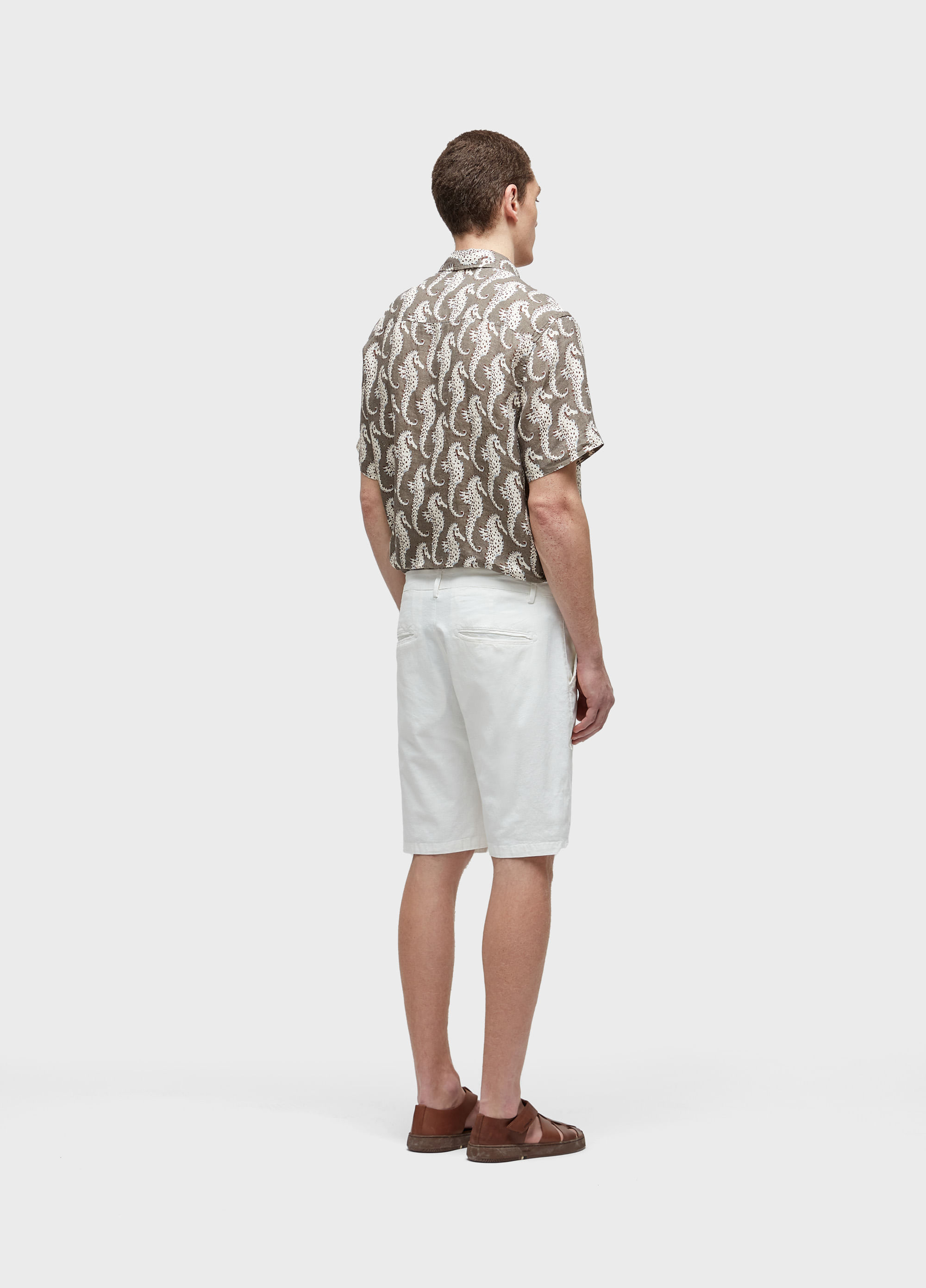 Bermuda alfaiataria basic linen