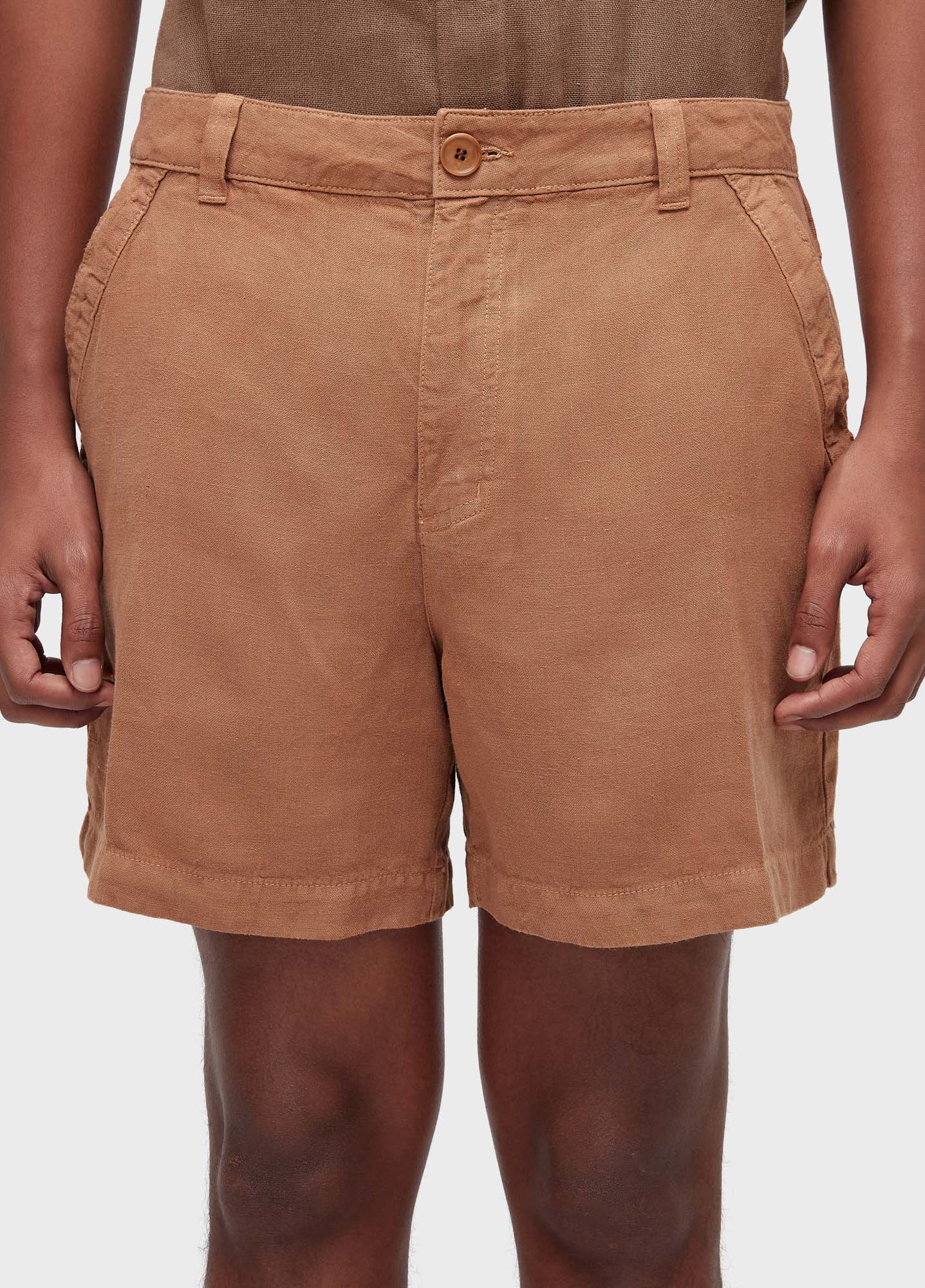 Bermuda alfaiataria flow linen