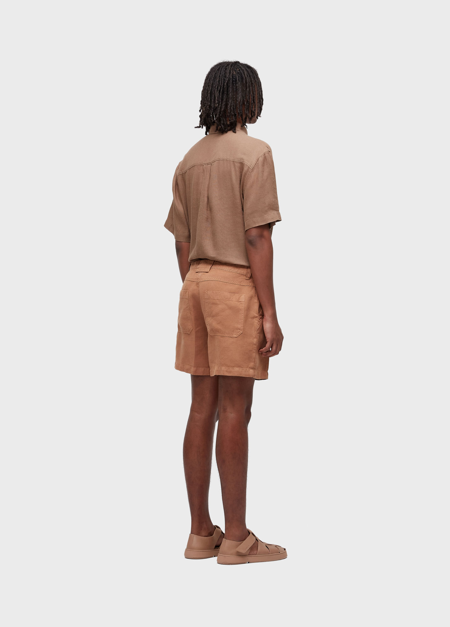 Bermuda alfaiataria flow linen