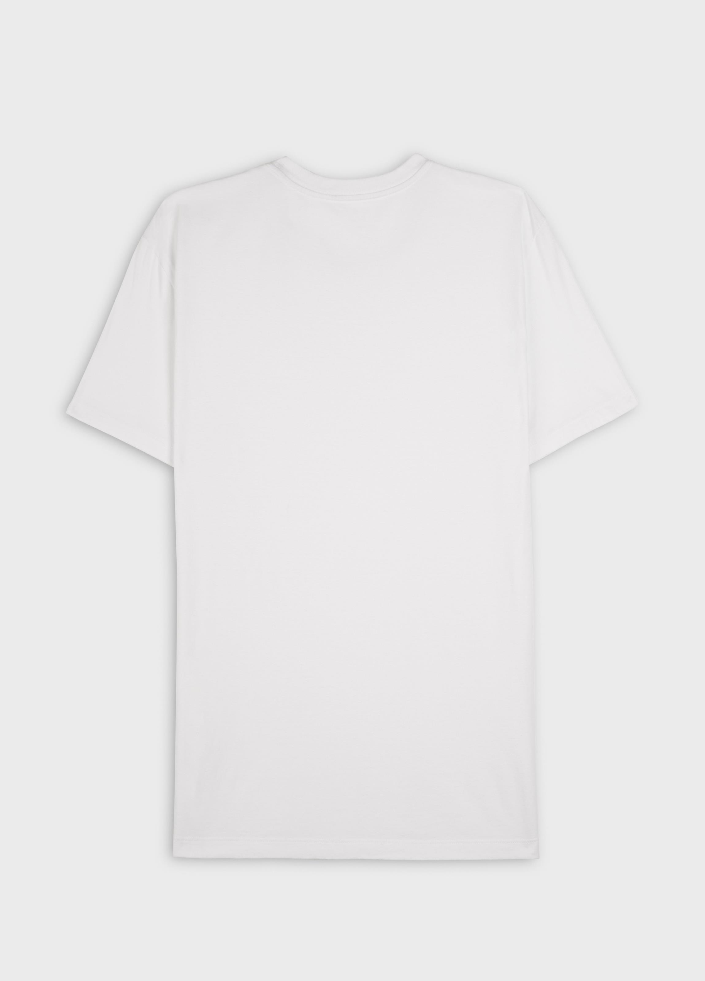 T-shirt slim vintage tridente madeira MC