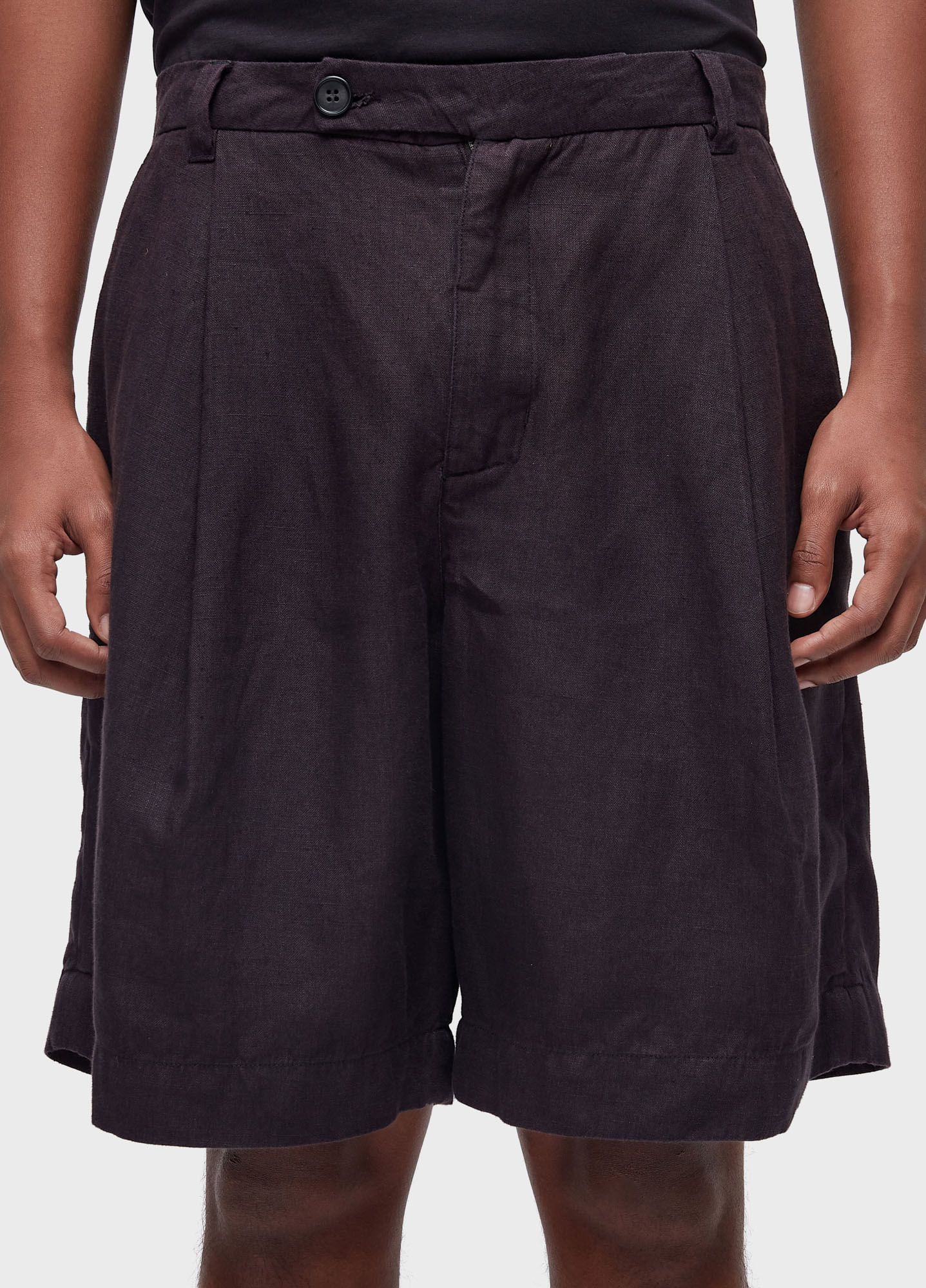 Bermuda alfaiataria linen over