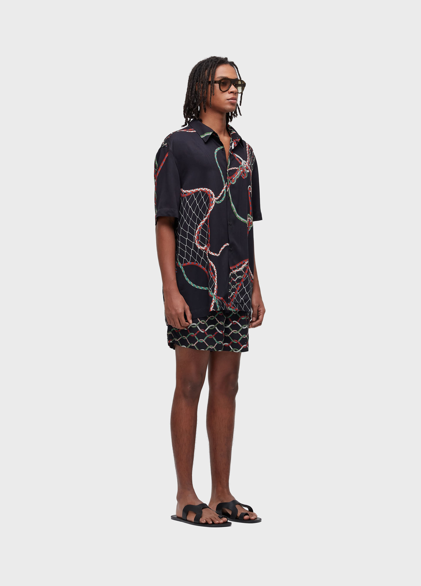 Short pj corda escura