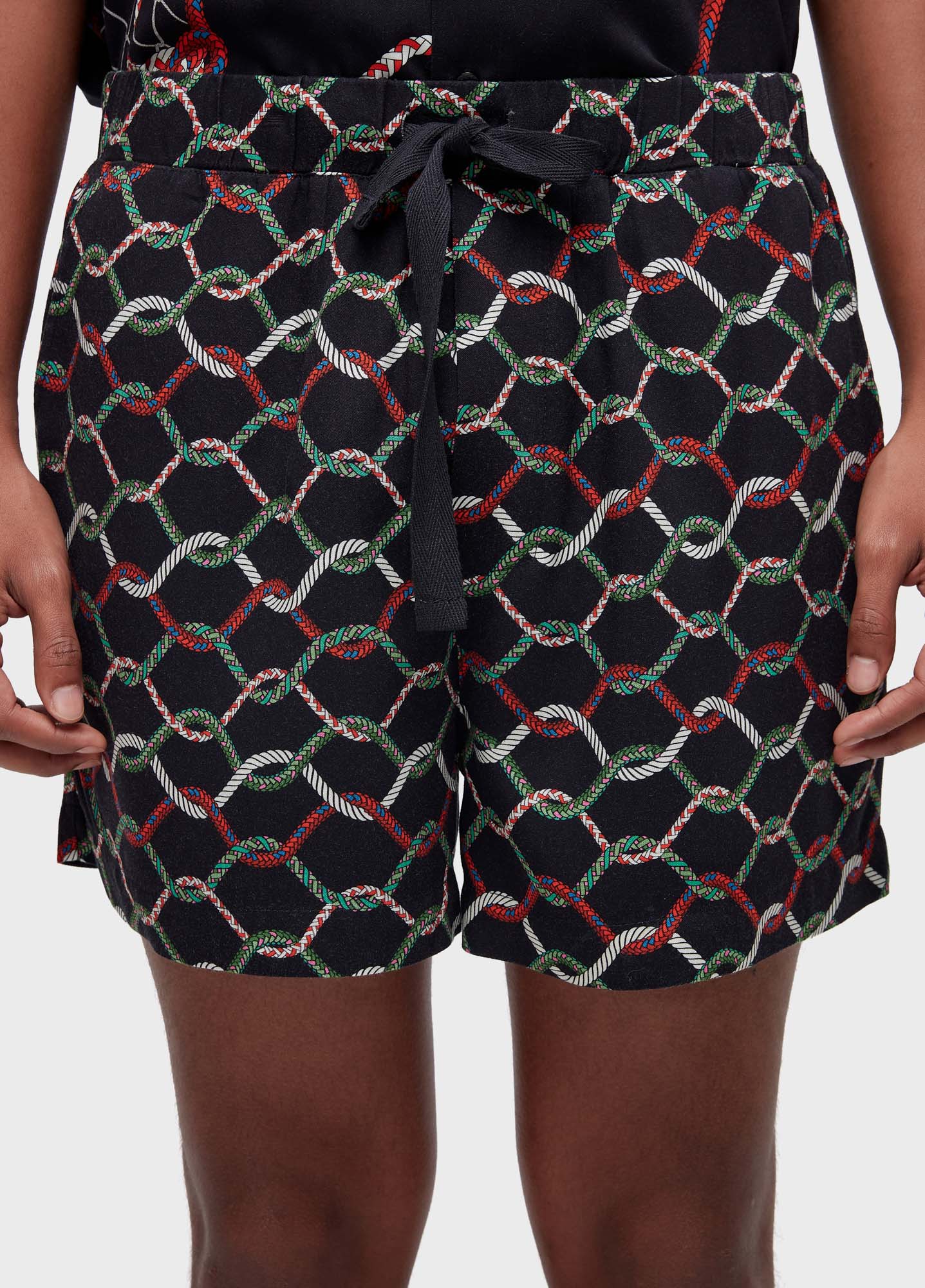 Short pj corda escura