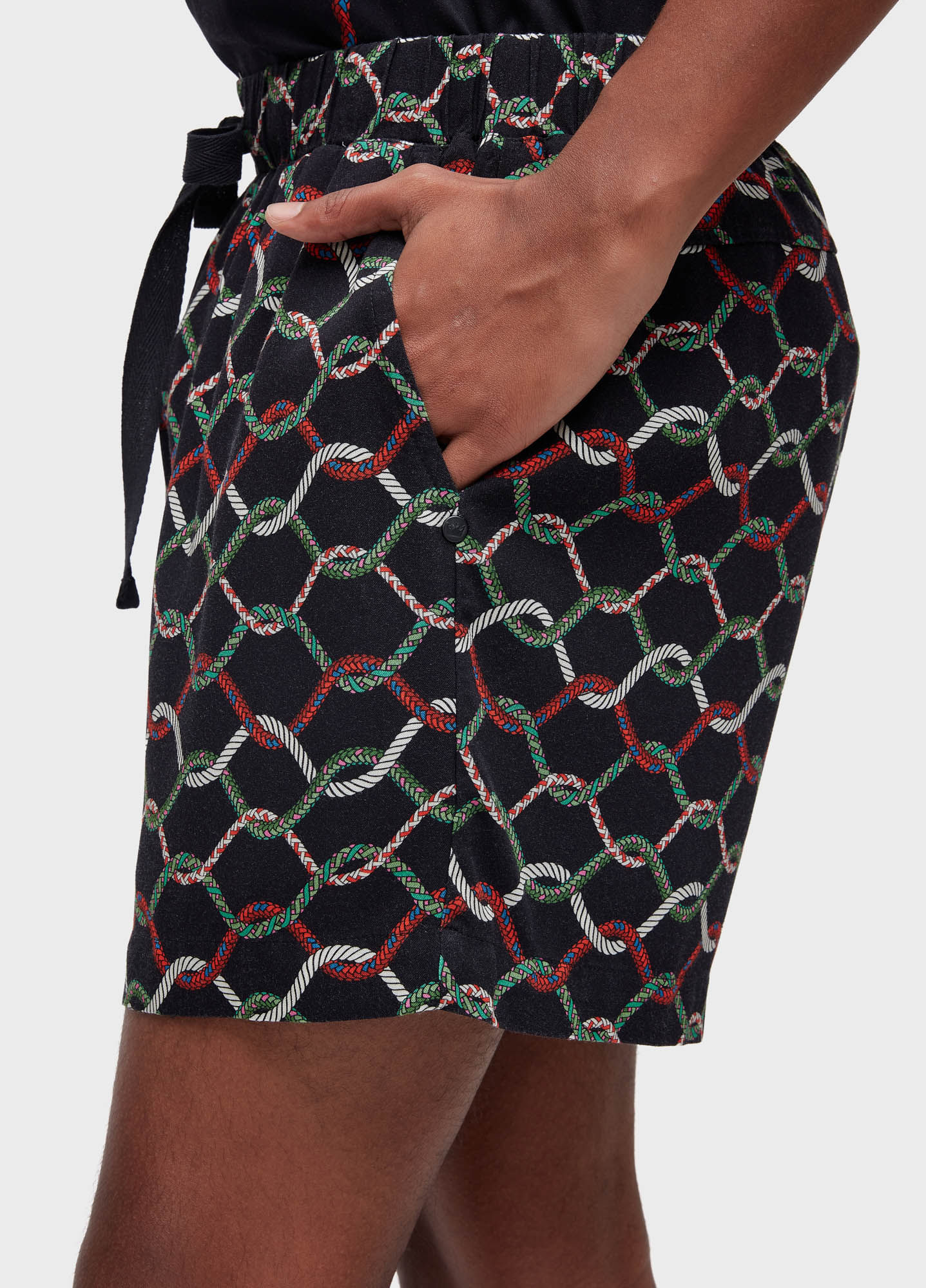 Short pj corda escura