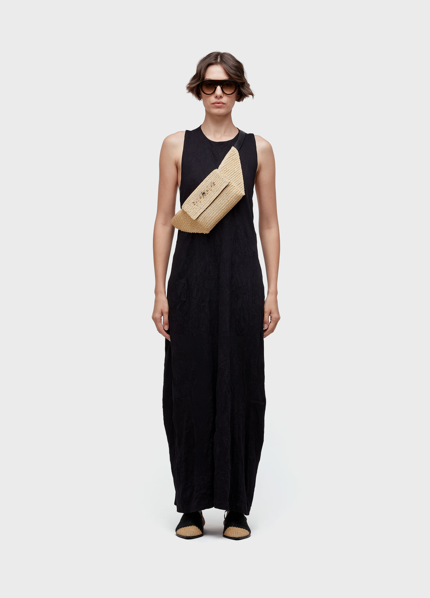 Vestido balloon wrinkle