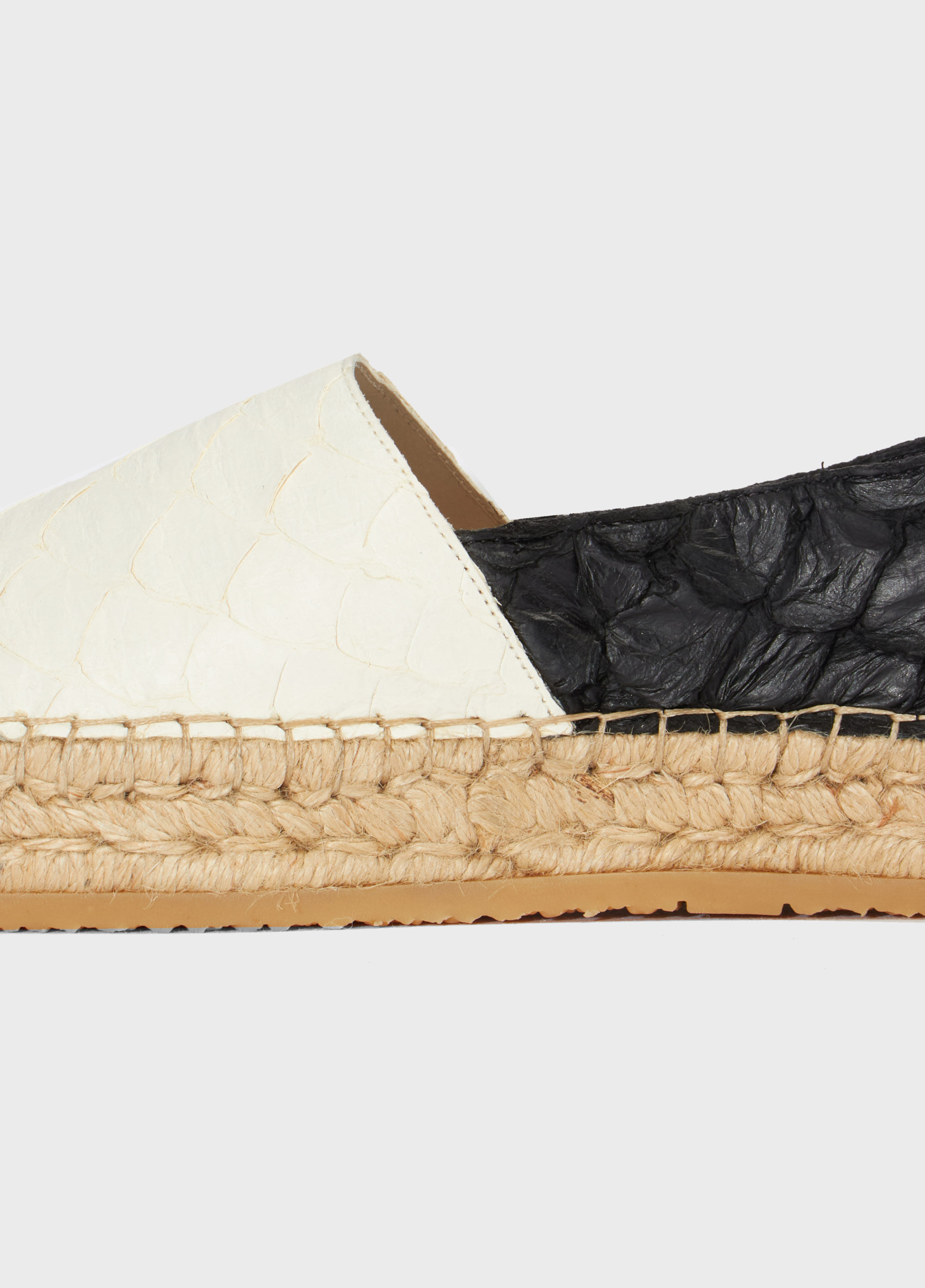 Espadrilhe pirarucu bicolor