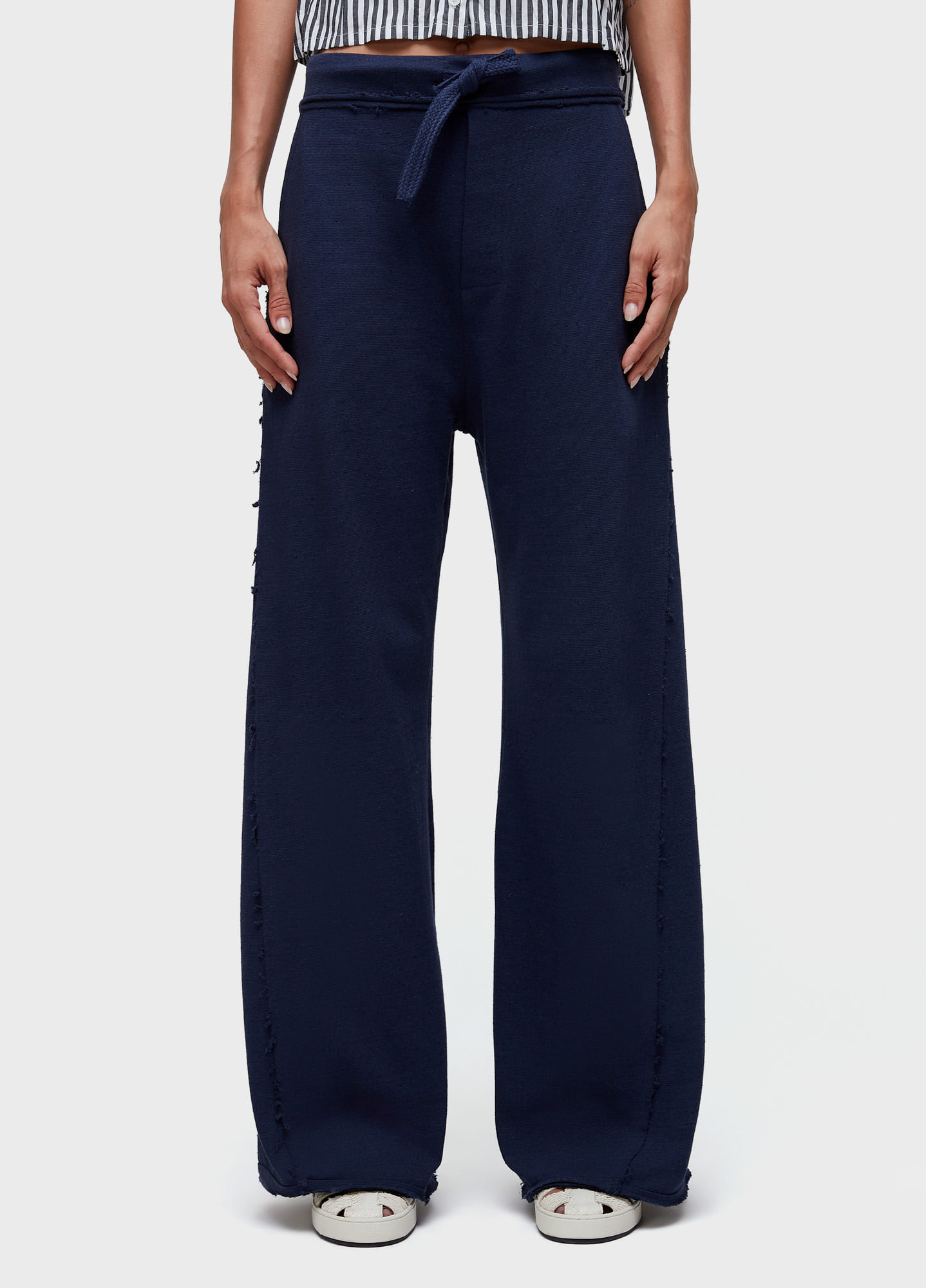 Calça rustica desfiada