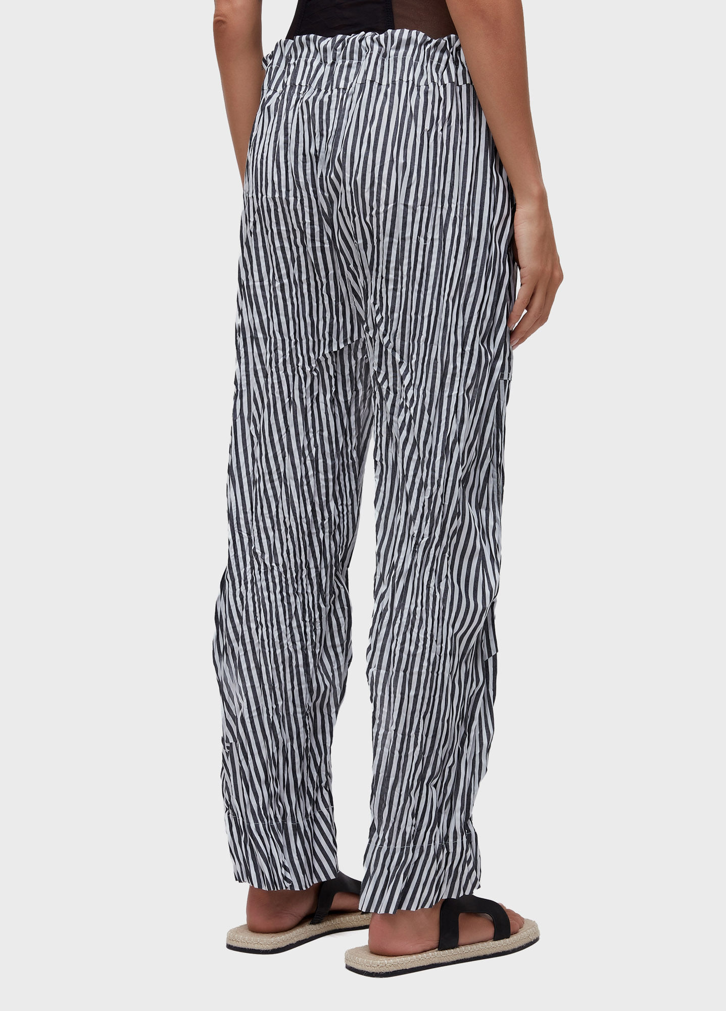 Calça wrinkle tricoline fio tinto